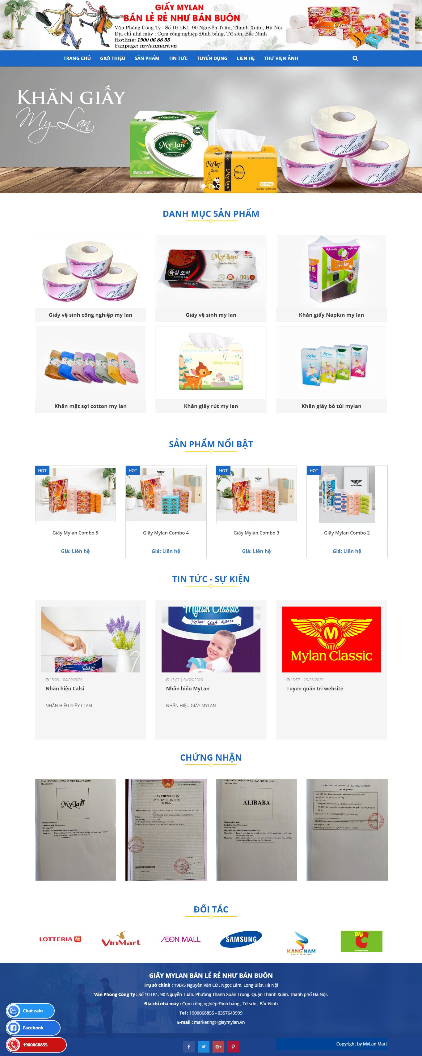 [thietbimaygiay] Thiết kế Website Web nhà máy - giaymylanvn