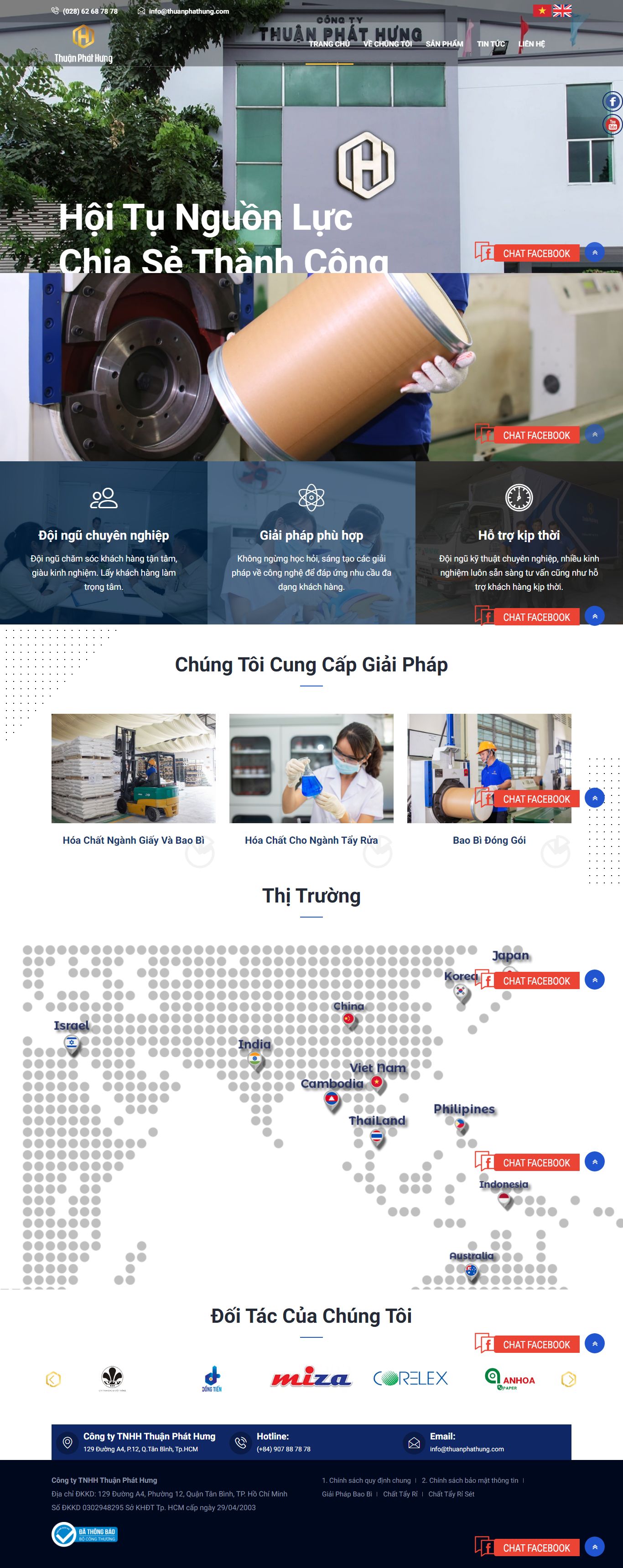 [thietbimaygiay] Thiết kế Website Web nhà máy - wwwthuanphathungcom