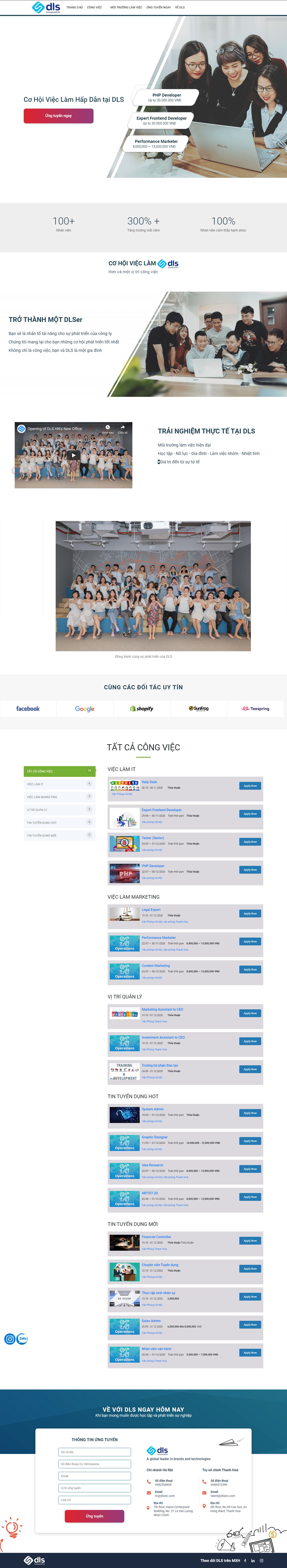 [ic24vietnam] Thiết kế Website Web landing page - tuyendungdlsinccom