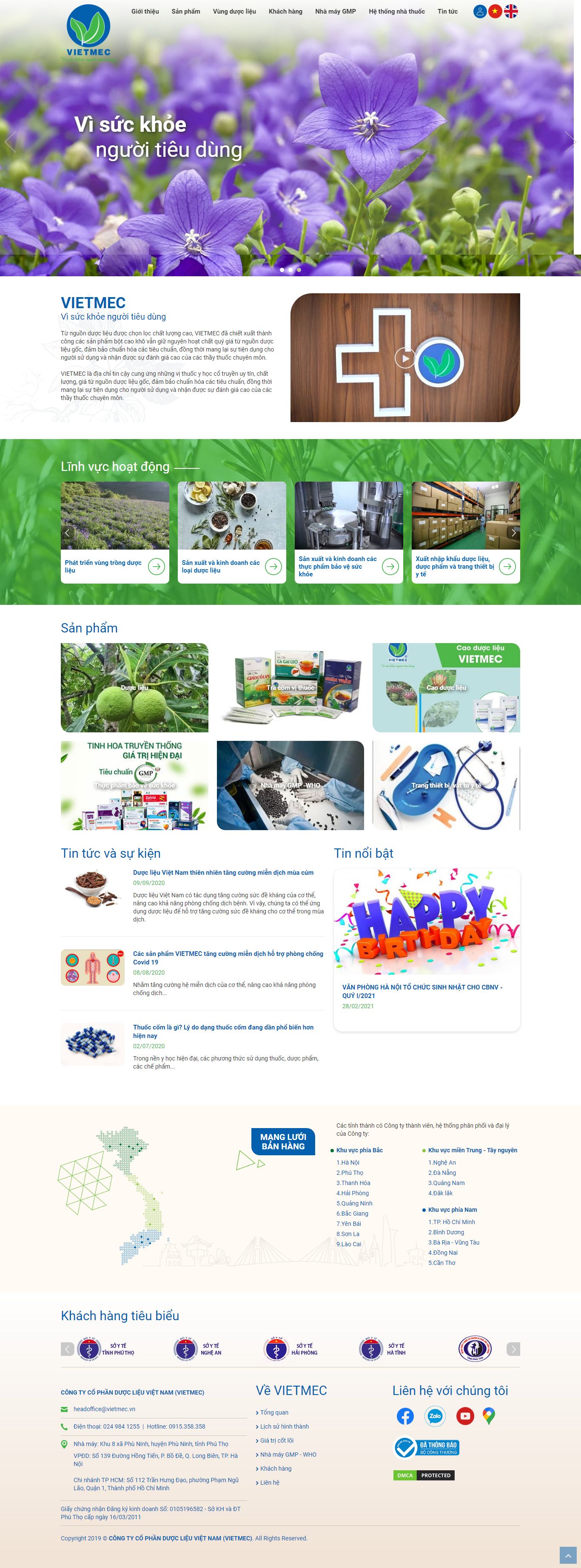 Thiết kế Website Web thiết bị vật tư - duoclieuvietnamcomvn