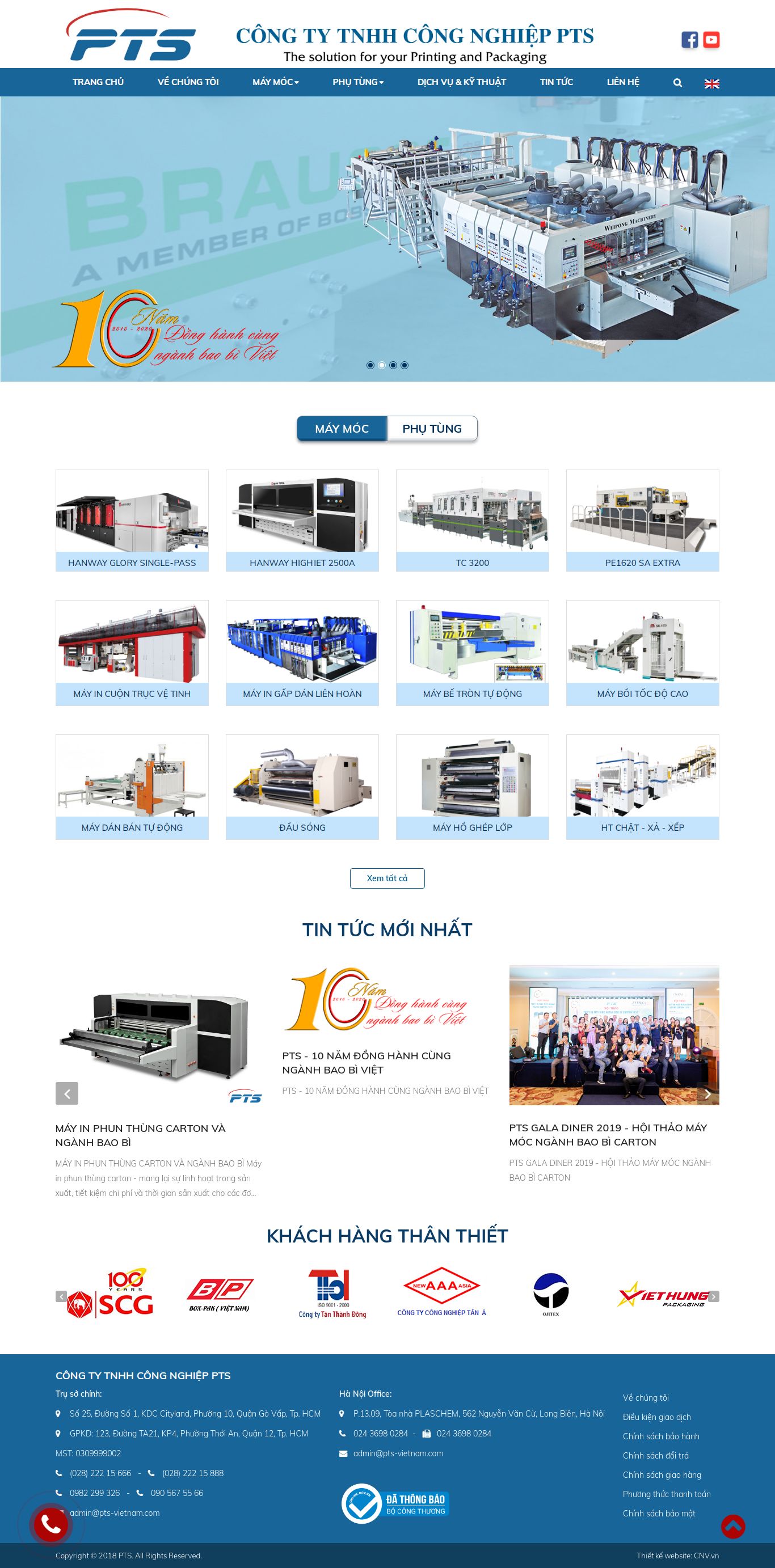 [baobianphong] Thiết kế Website Web bao bì - pts-vietnamcom