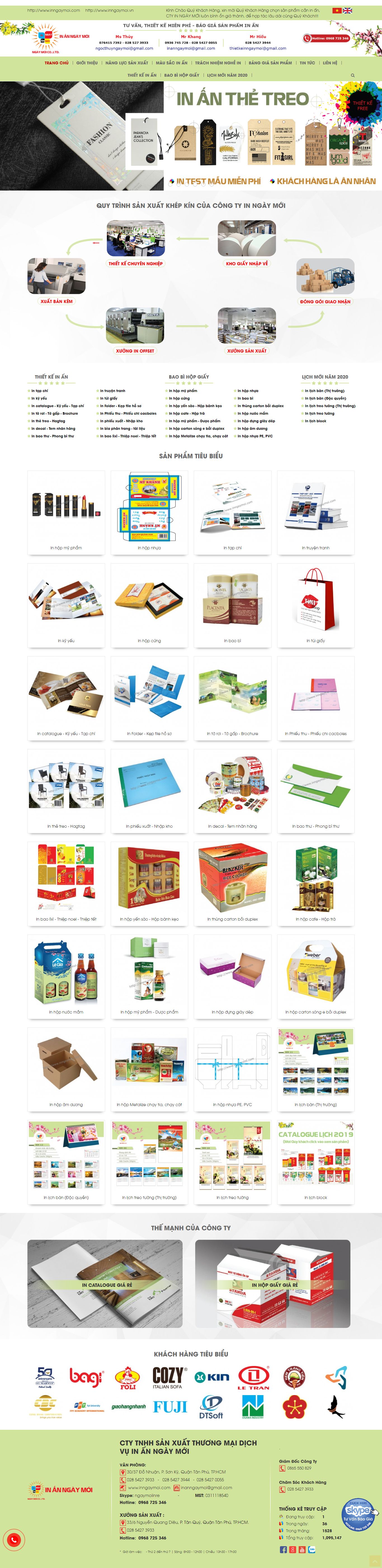 [baobianphong] Thiết kế Website Web bao bì - inngaymoicom