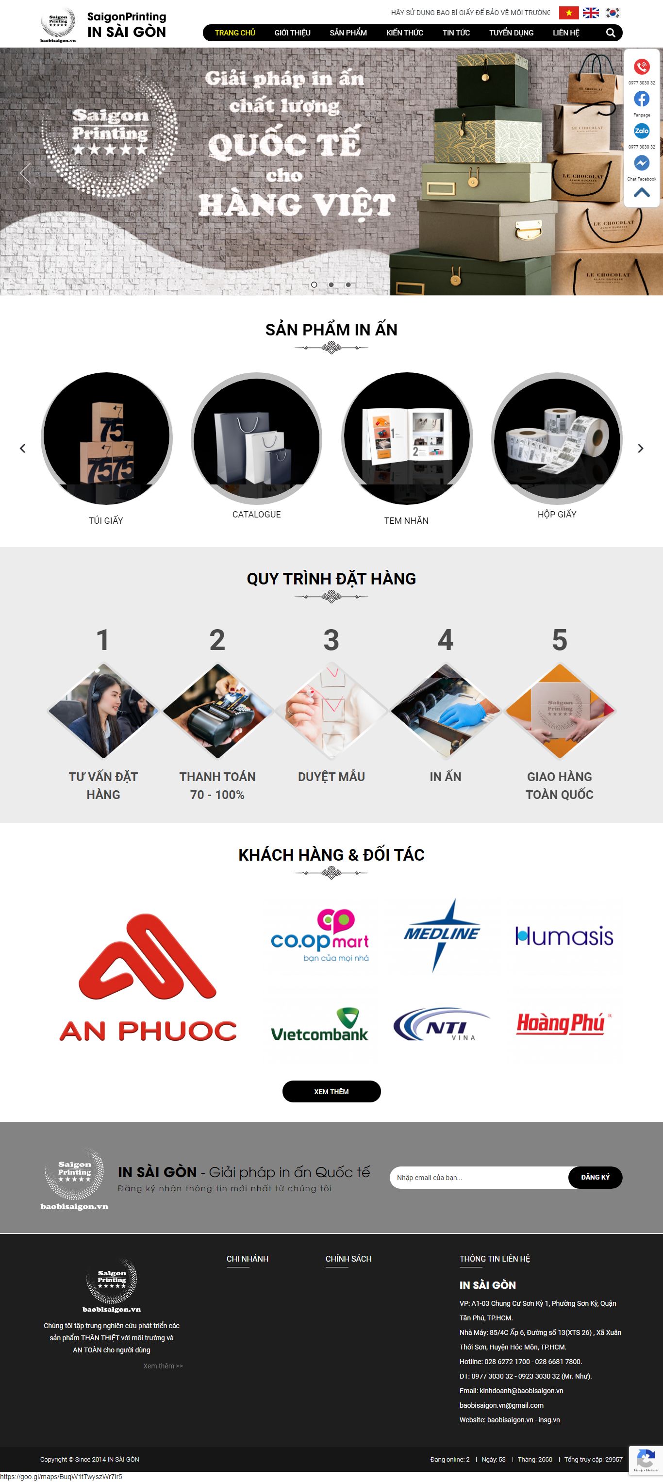 [baobianphong] Thiết kế Website Web bao bì - baobisaigonvn