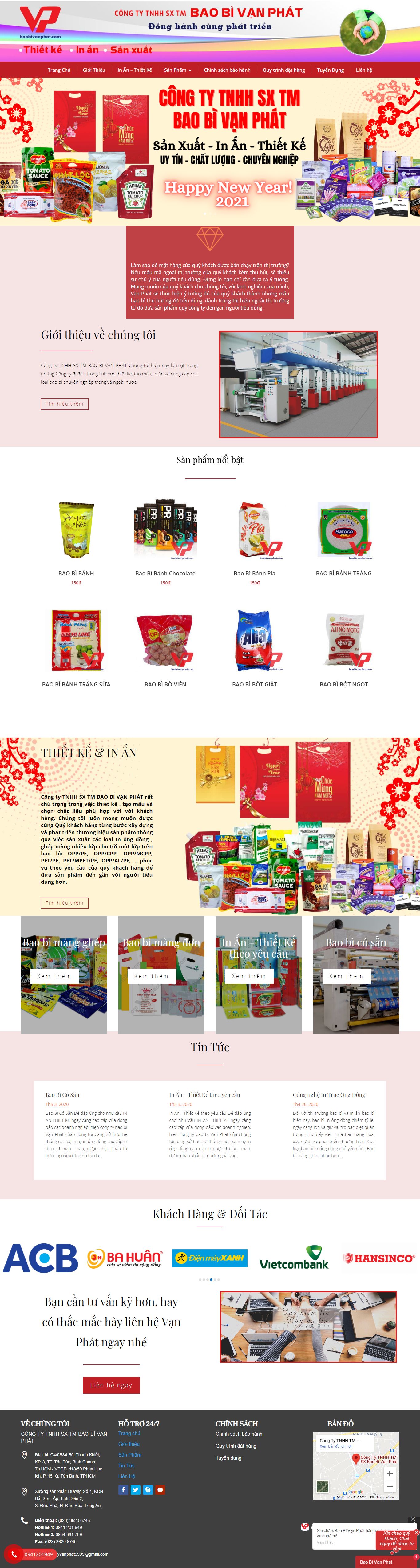 [baobianphong] Thiết kế Website Web bao bì - baobivanphatcom