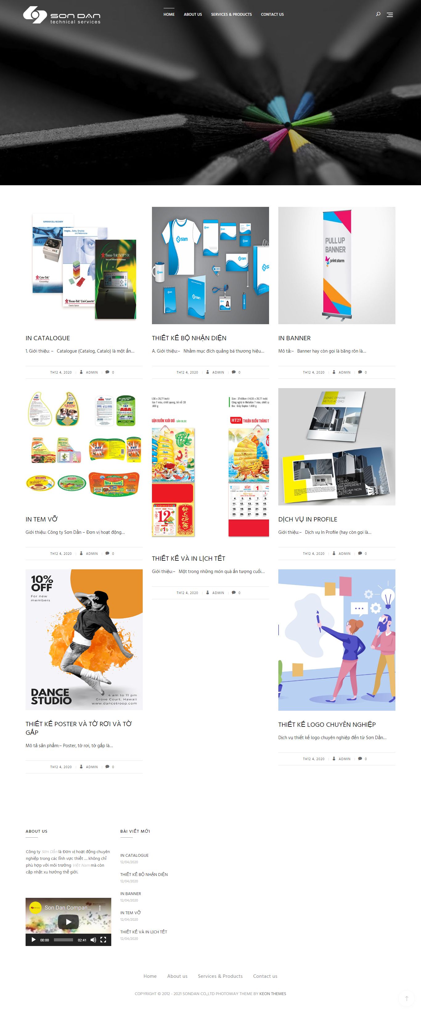 [intanhathanh] Thiết kế Website Web công ty in ấn - sondancomvn