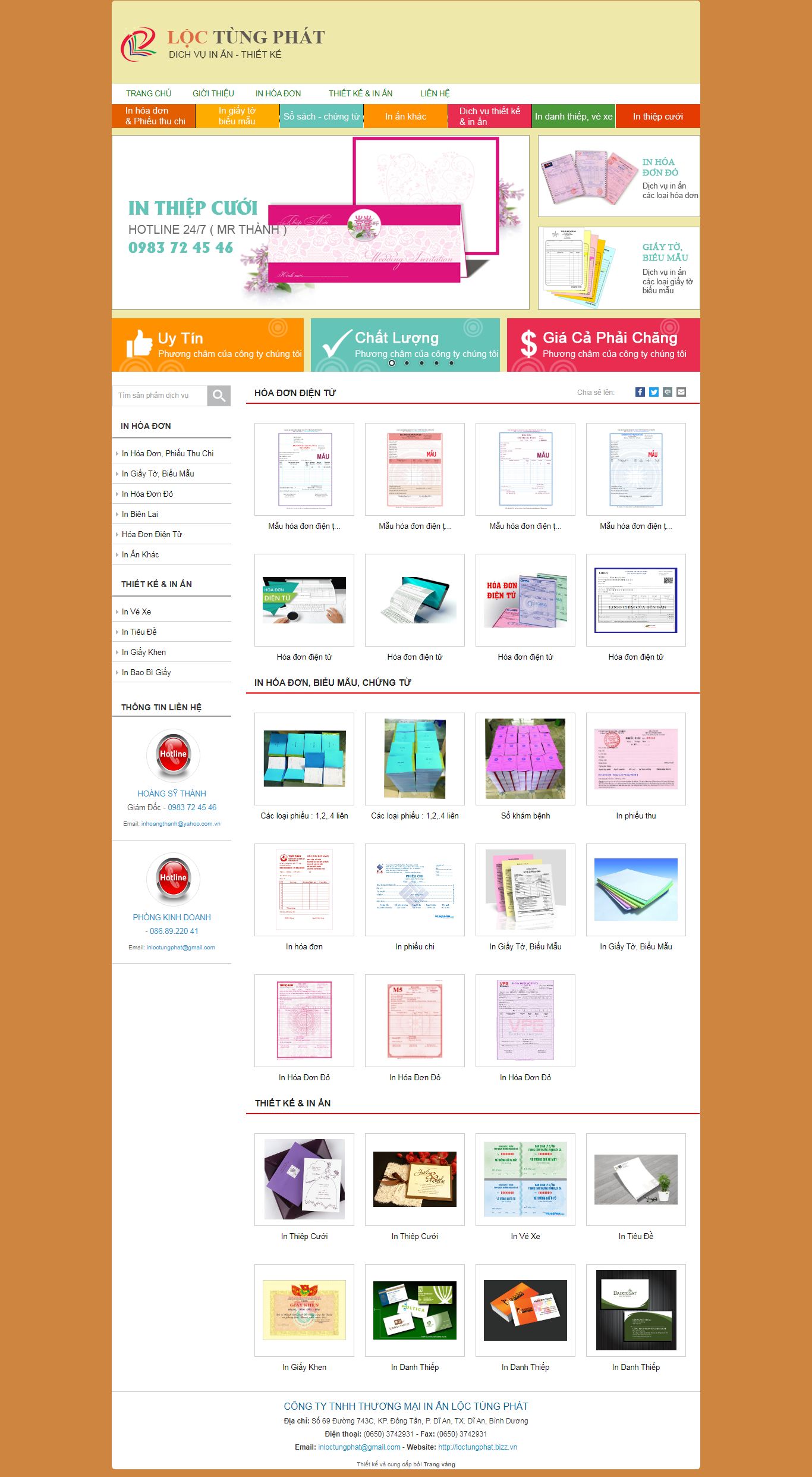[intanhathanh] Thiết kế Website Web công ty in ấn - loctungphatbizzvn