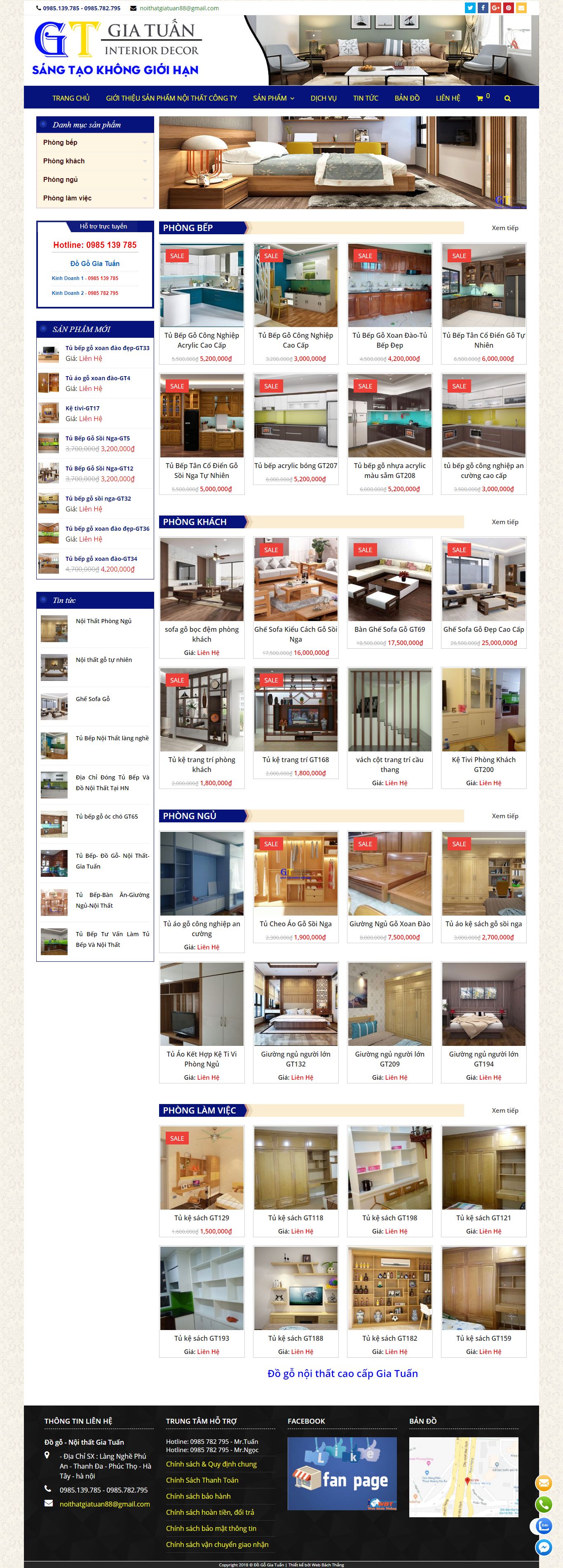 [noithathoanmy] Thiết kế Website Web đồ nội thật - dogogiatuancom