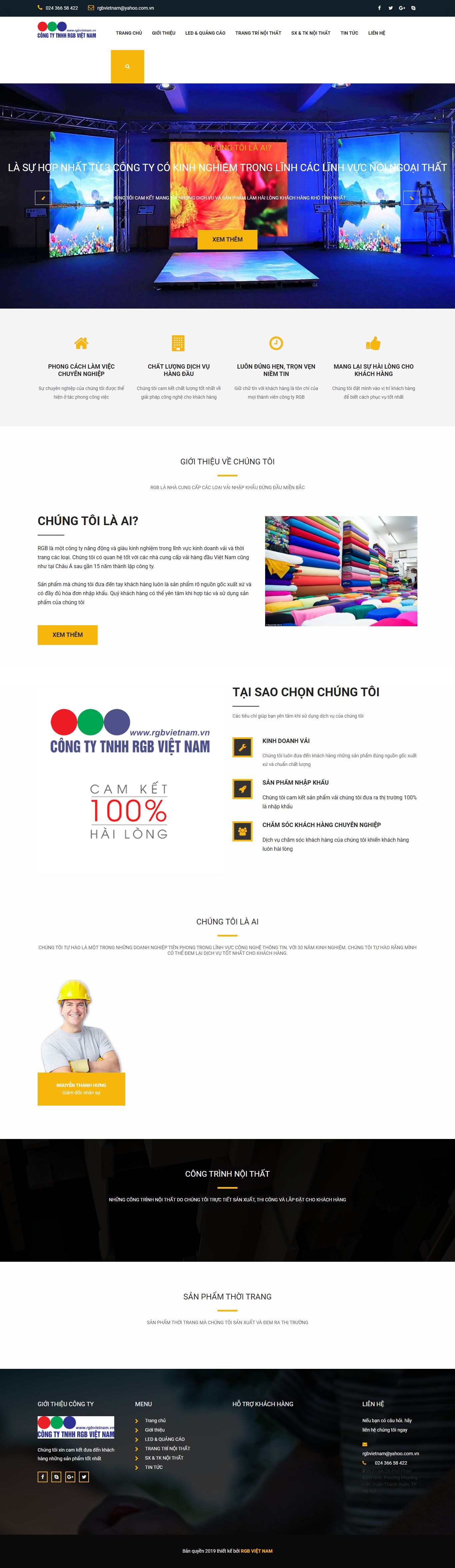 [noithathoanmy] Thiết kế Website Web đồ nội thật - rgbvietnamvn