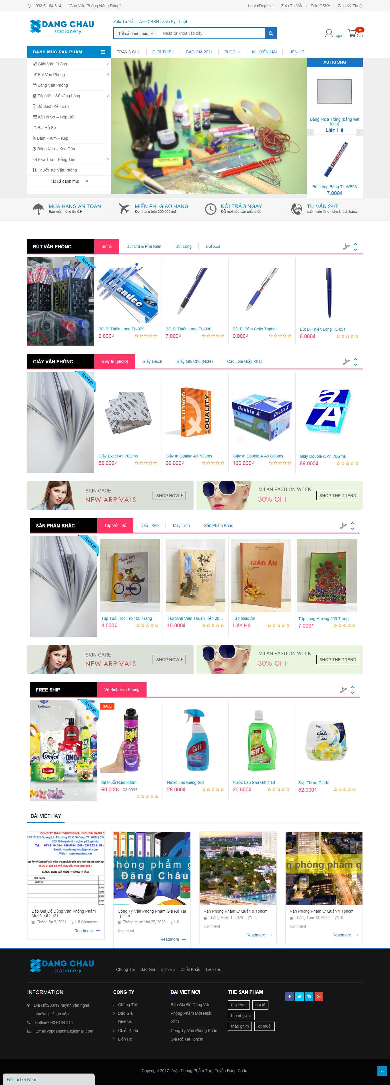 [fahasa] Thiết kế Website Web văn phòng phẩm đẹp - vppdangchaunet