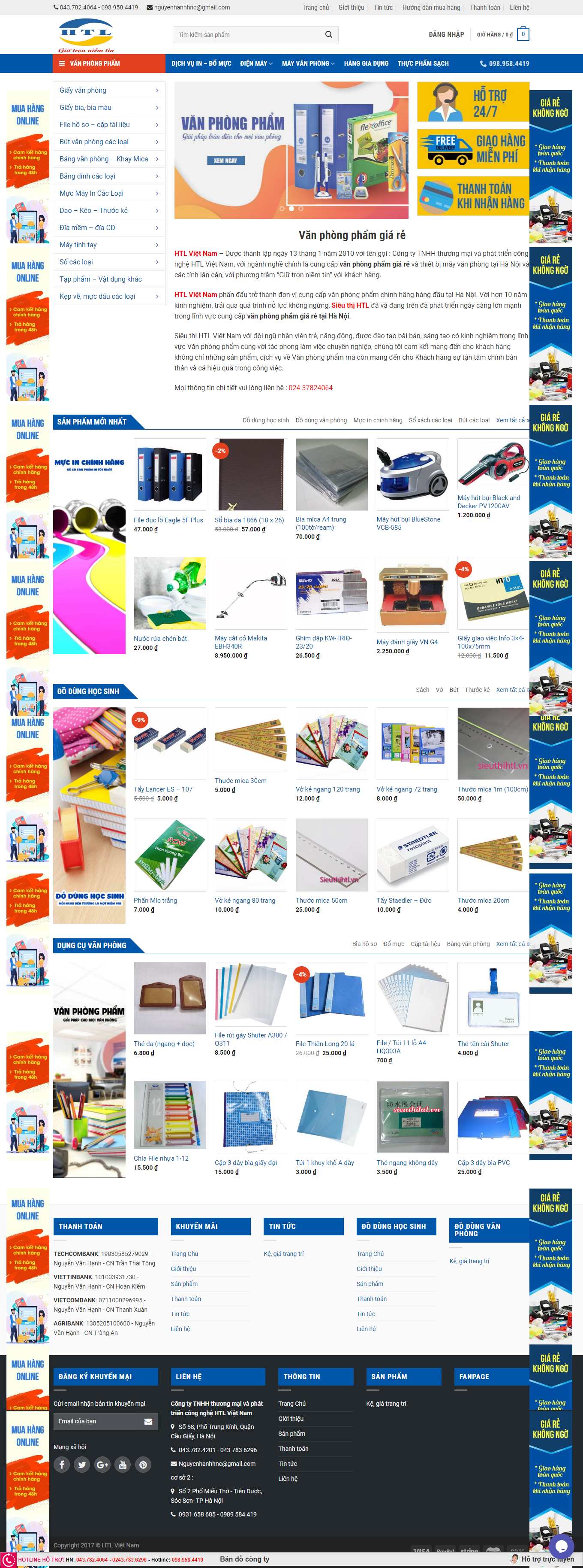 [fahasa] Thiết kế Website Web văn phòng phẩm đẹp - sieuthihtlvn