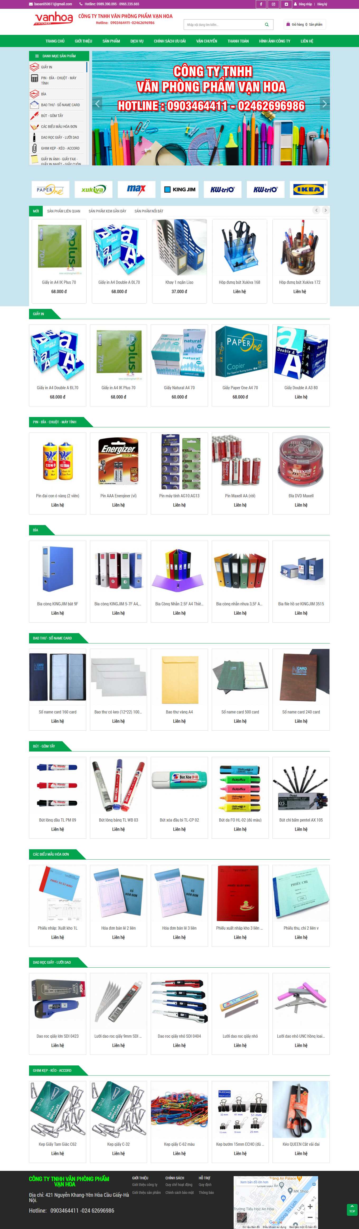 [fahasa] Thiết kế Website Web văn phòng phẩm đẹp - vppvanhoavn