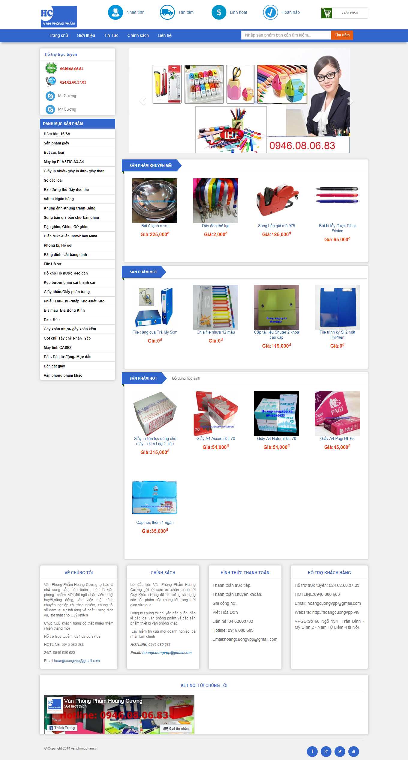 [fahasa] Thiết kế Website Web văn phòng phẩm đẹp - hoangcuongvppvn