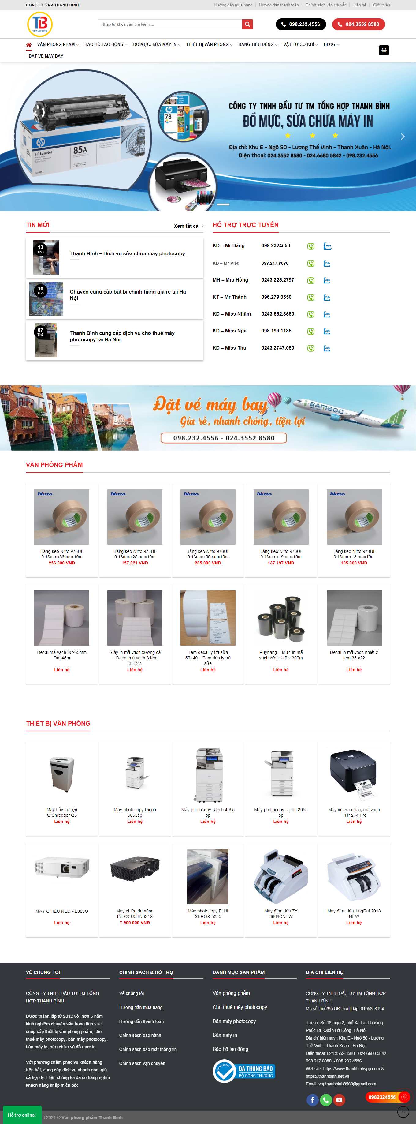 [fahasa] Thiết kế Website Web văn phòng phẩm đẹp - thanhbinhvppcom