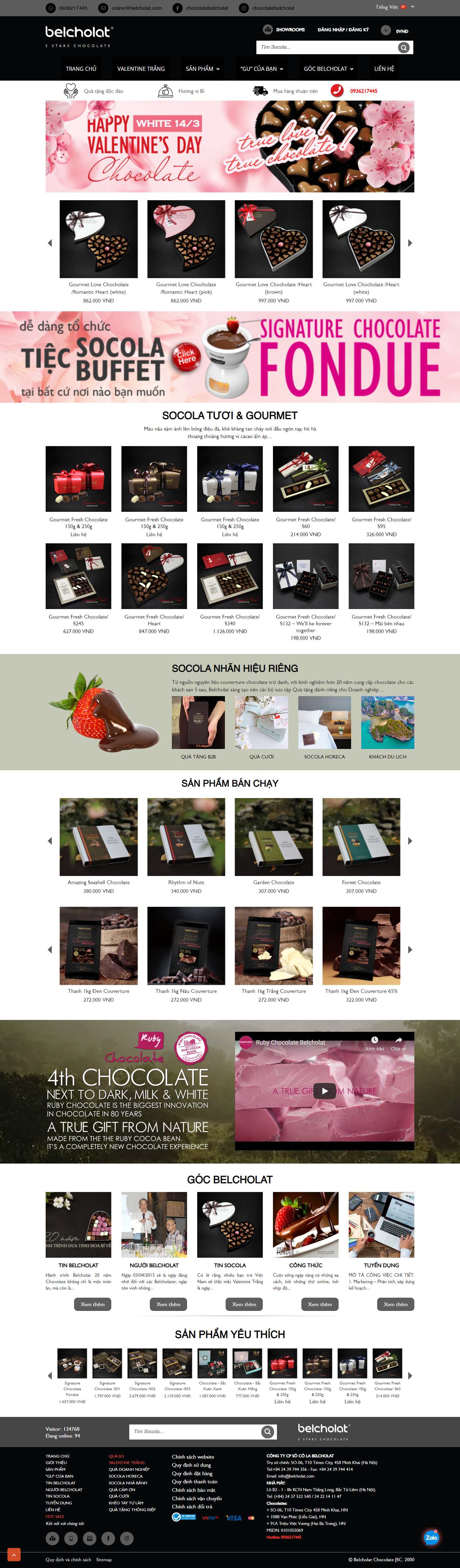 [haiha-kotobuki] Thiết kế Website Web bánh kẹo - belcholatcom