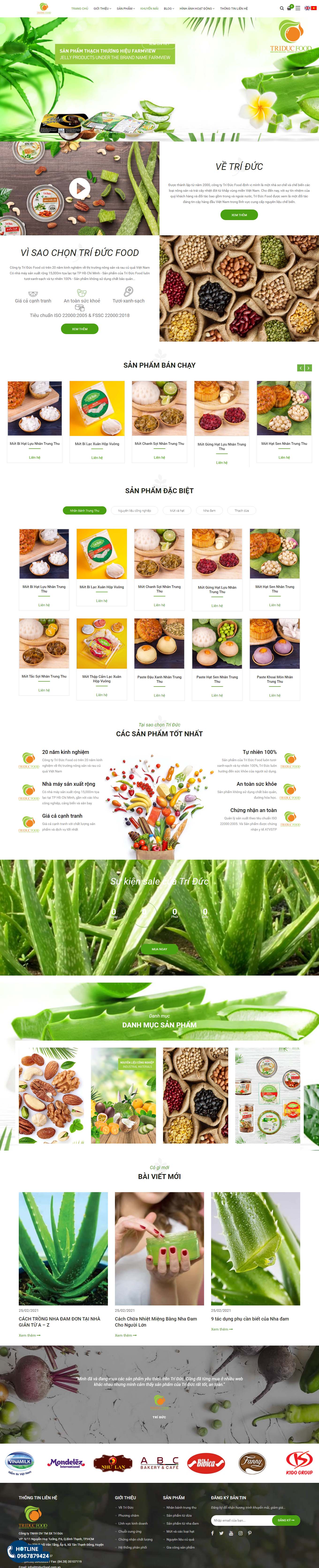[haiha-kotobuki] Thiết kế Website Web bánh kẹo - wwwtriducfoodcomvn