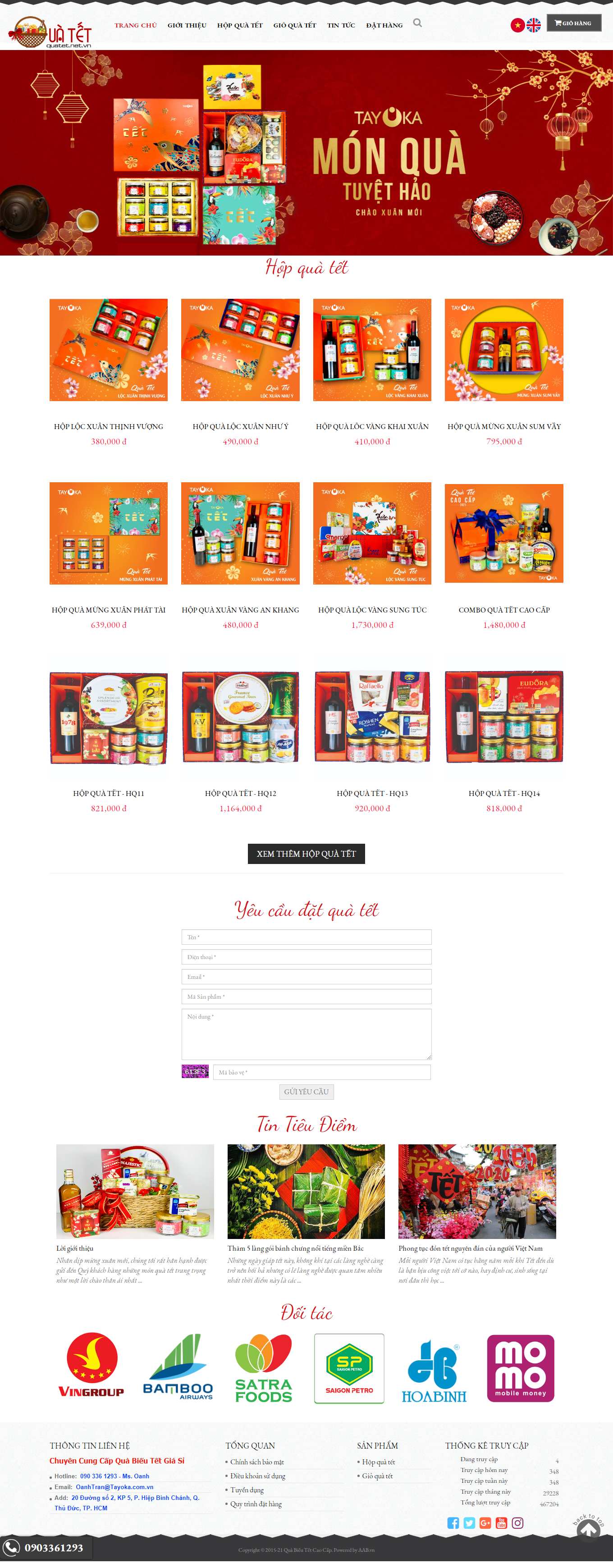 [quatetsaigon] Thiết kế Website Web hàng tết - quatetnetvn