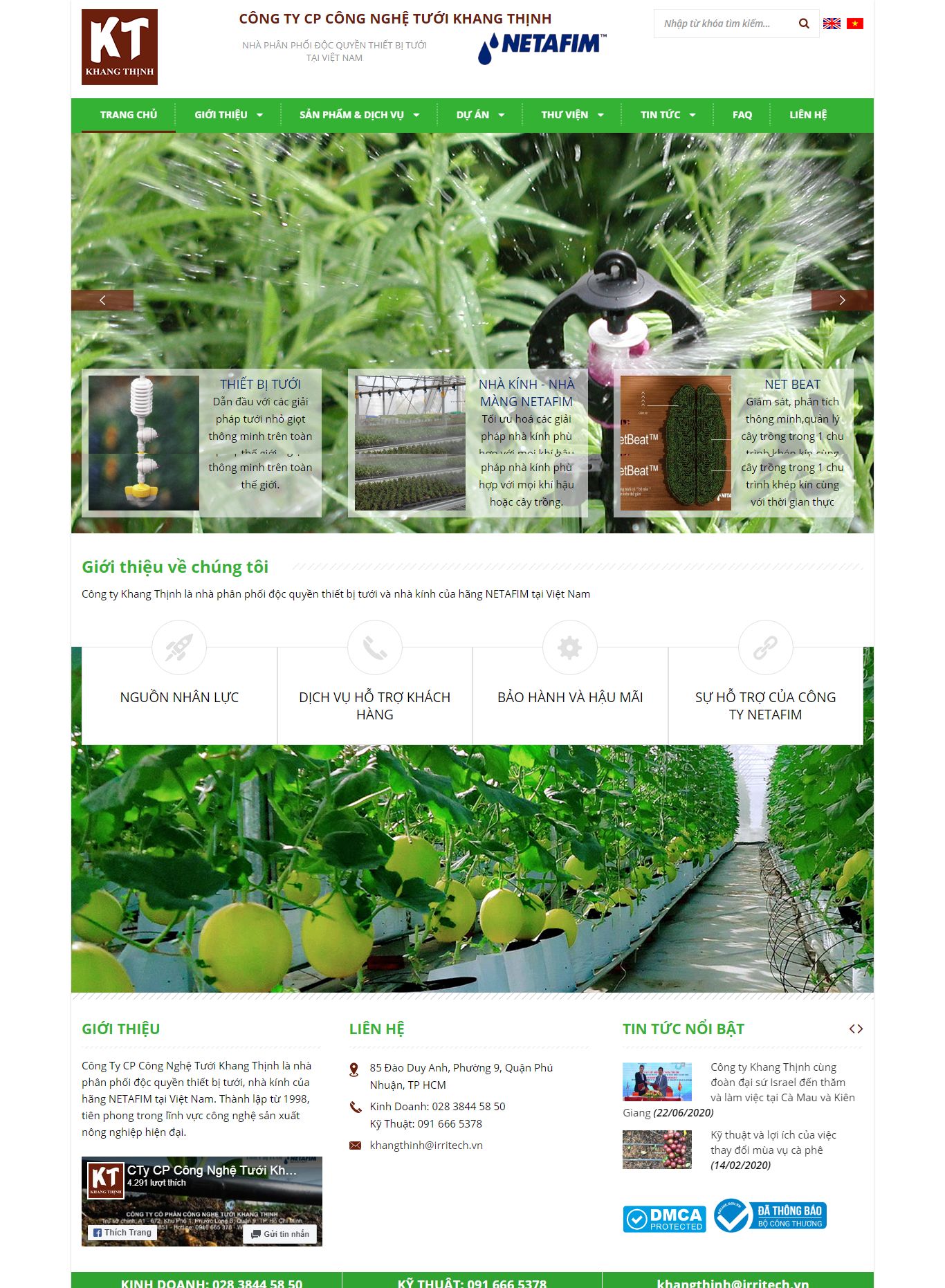 [nongnghiep] Thiết kế Website Web Nông nghiệp - irritechvn