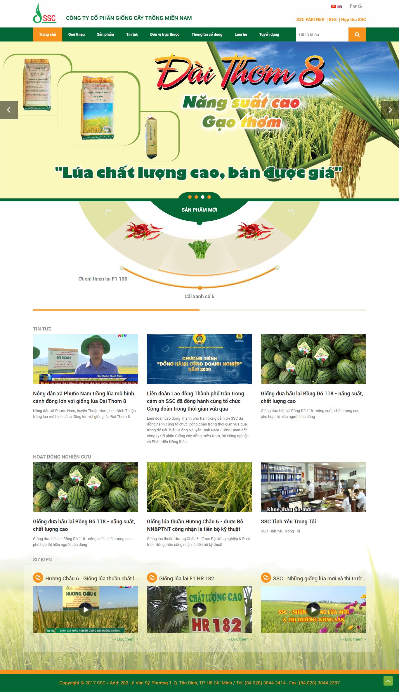 [nongnghiep] Thiết kế Website Web Nông nghiệp - wwwssccomvn