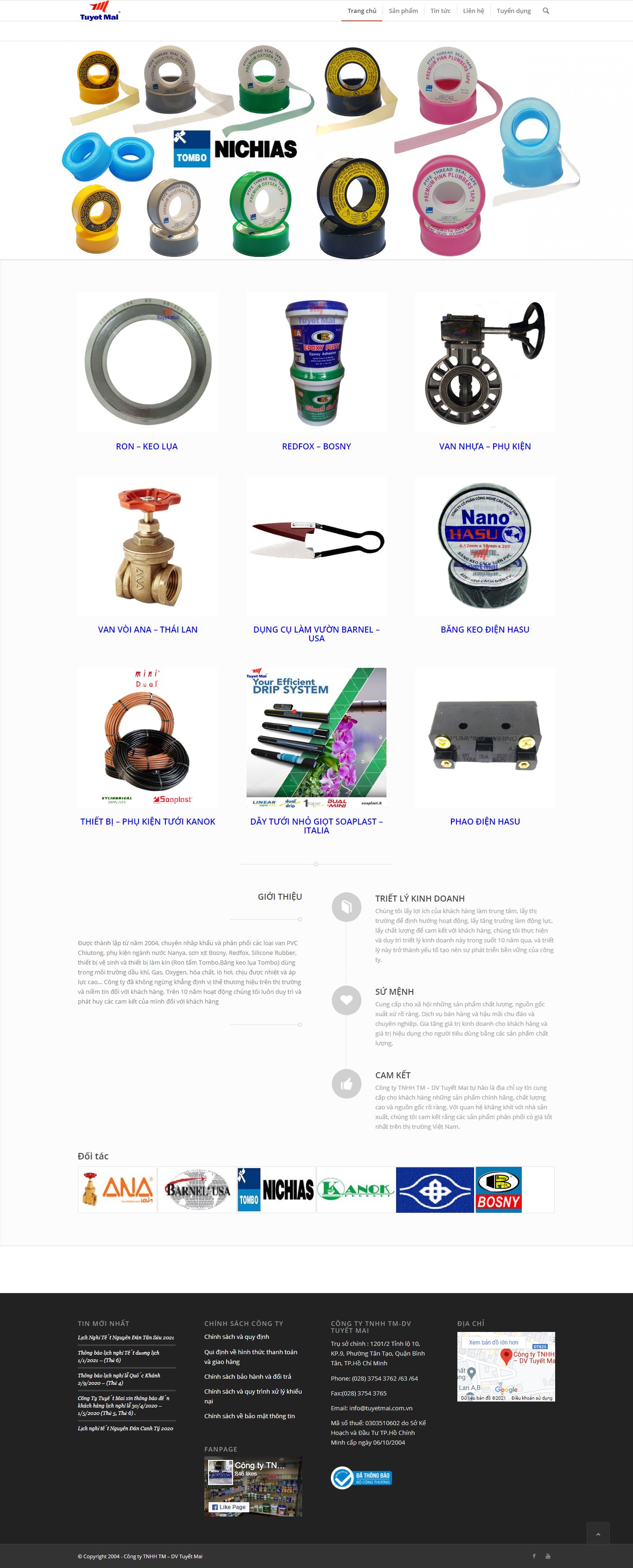 [nongnghiep] Thiết kế Website Web Nông nghiệp - tuyetmaicomvn