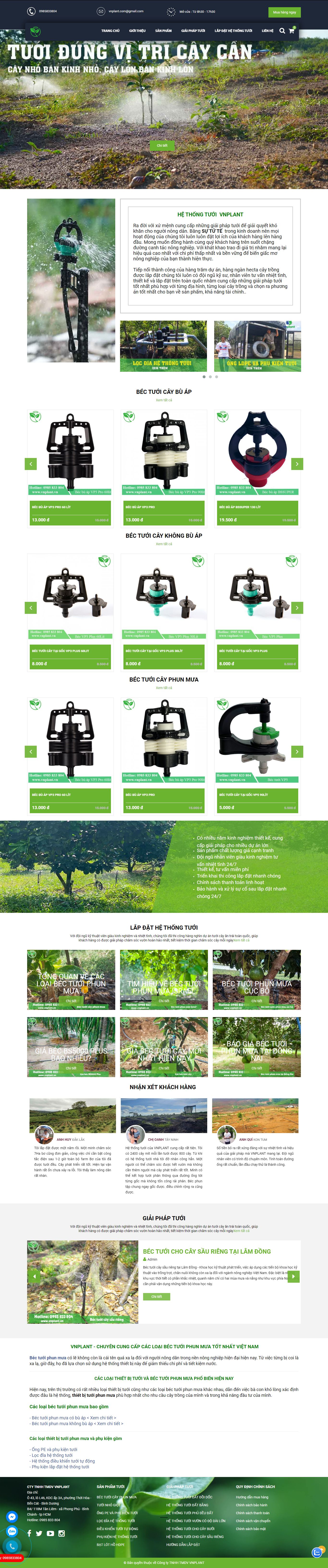 [nongnghiep] Thiết kế Website Web Nông nghiệp - vnplantvn