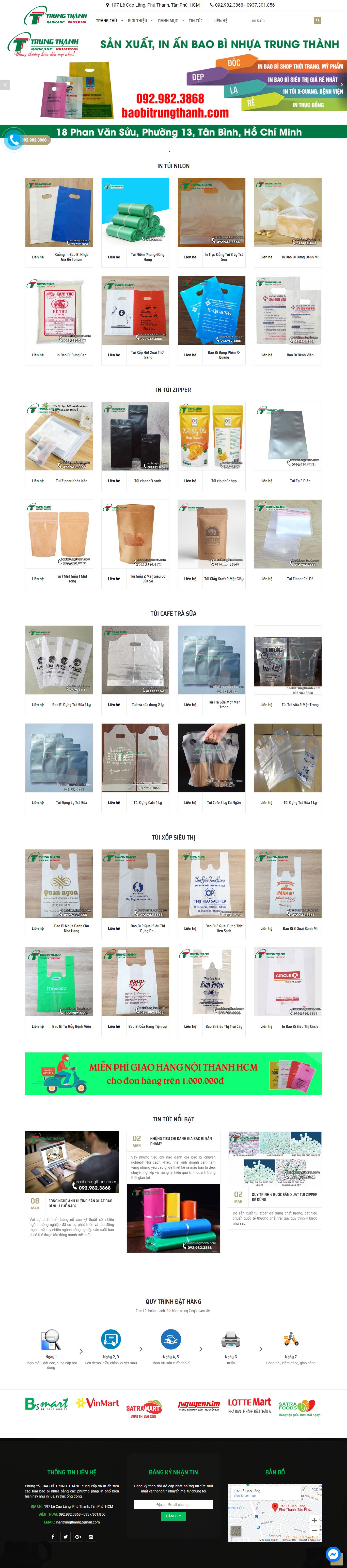 [baobivietthang] Thiết kế Website Web sản xuất bao bì - baobitrungthanhcom