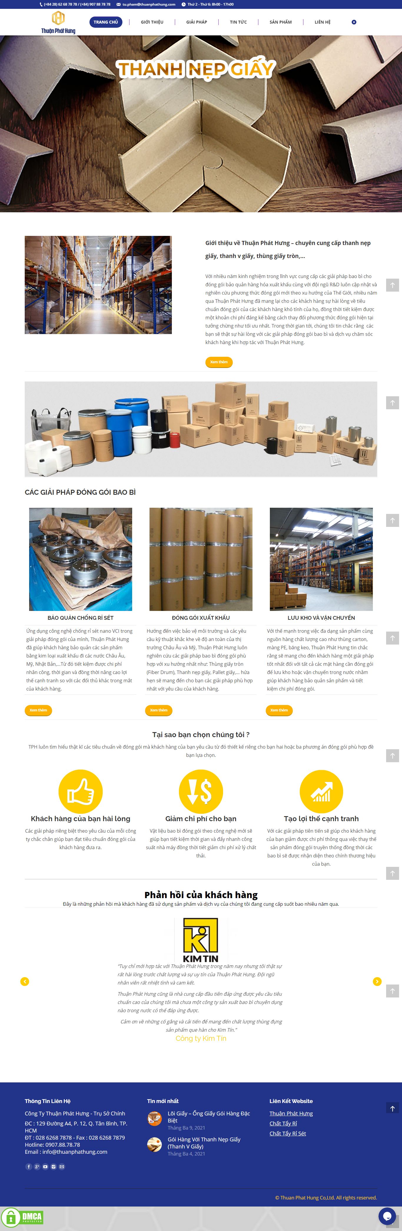 [baobivietthang] Thiết kế Website Web sản xuất bao bì - giaiphapbaobicom