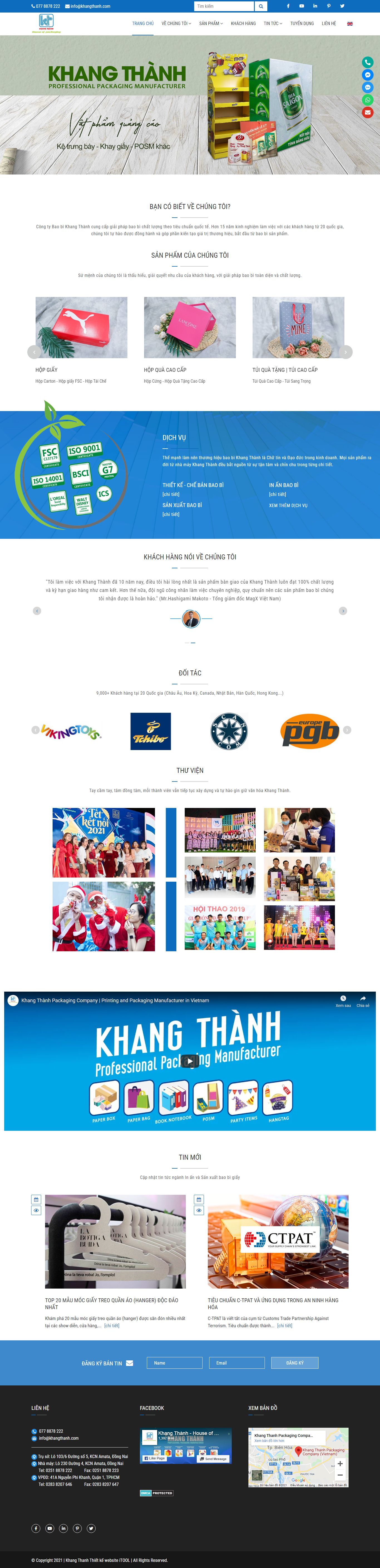 [baobivietthang] Thiết kế Website Web sản xuất bao bì - khangthanhcom