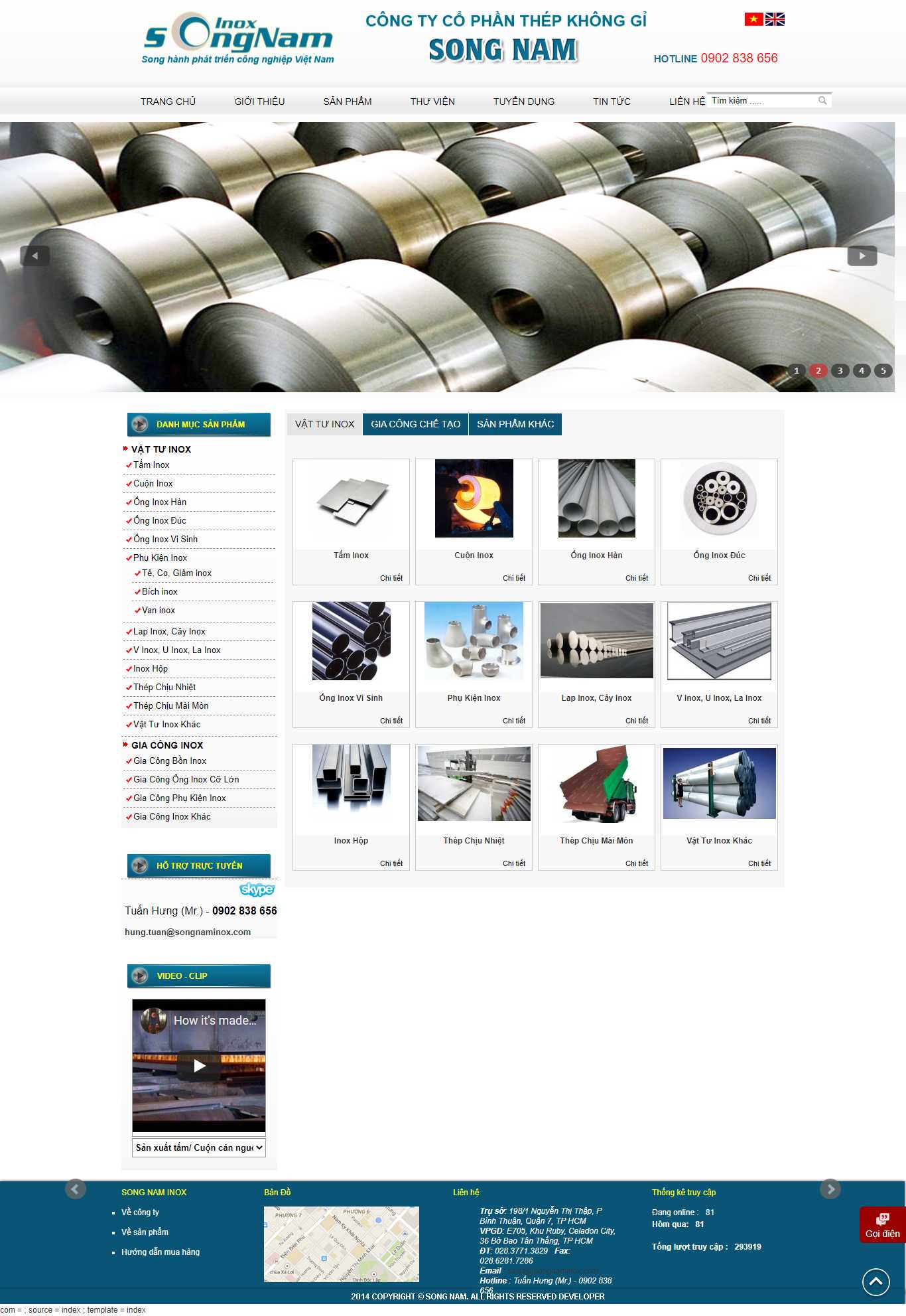 [osatavn] Thiết kế Website Web inox - songnaminoxcom