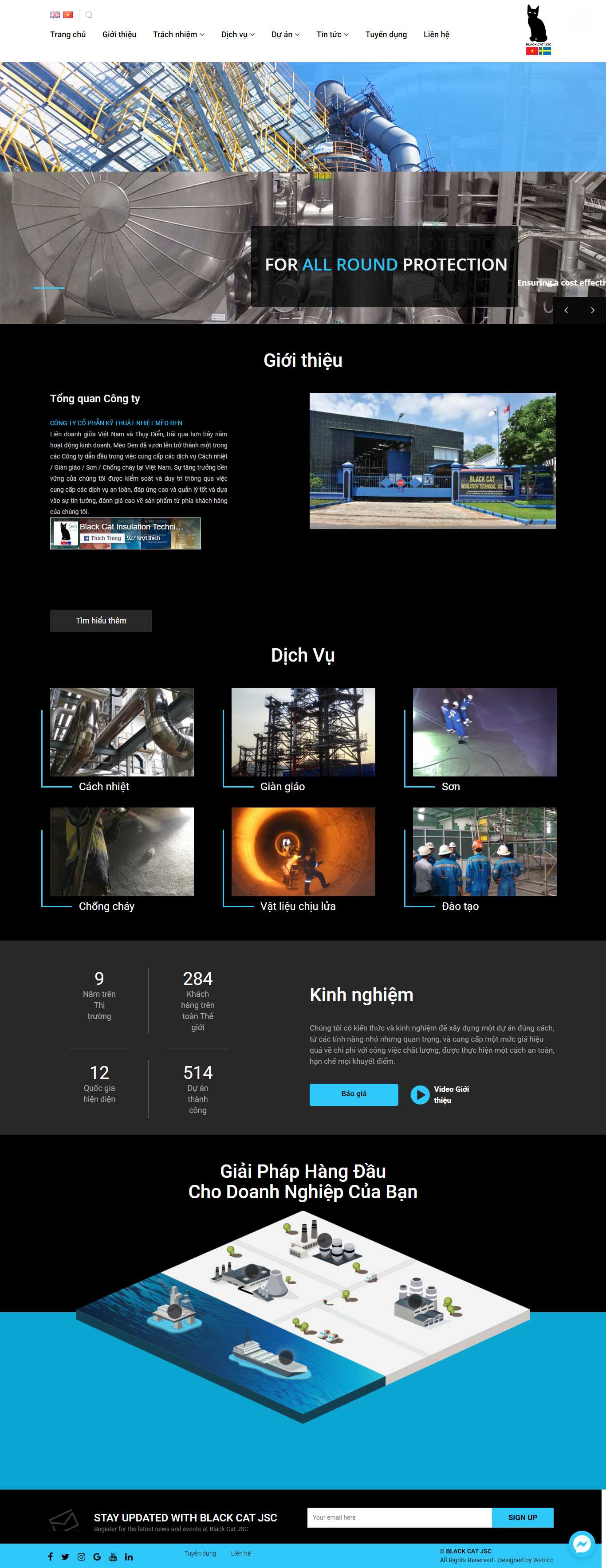 [osatavn] Thiết kế Website Web inox - blackcatjsccomvn