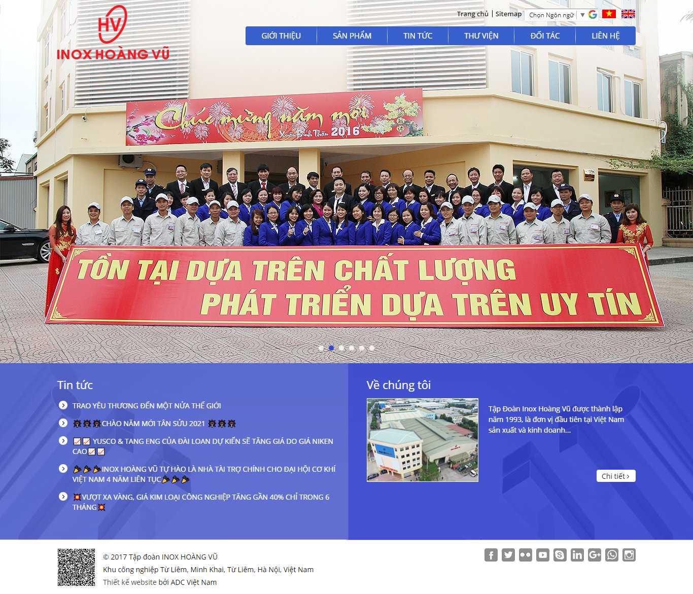 [osatavn] Thiết kế Website Web inox - inoxhoangvucom