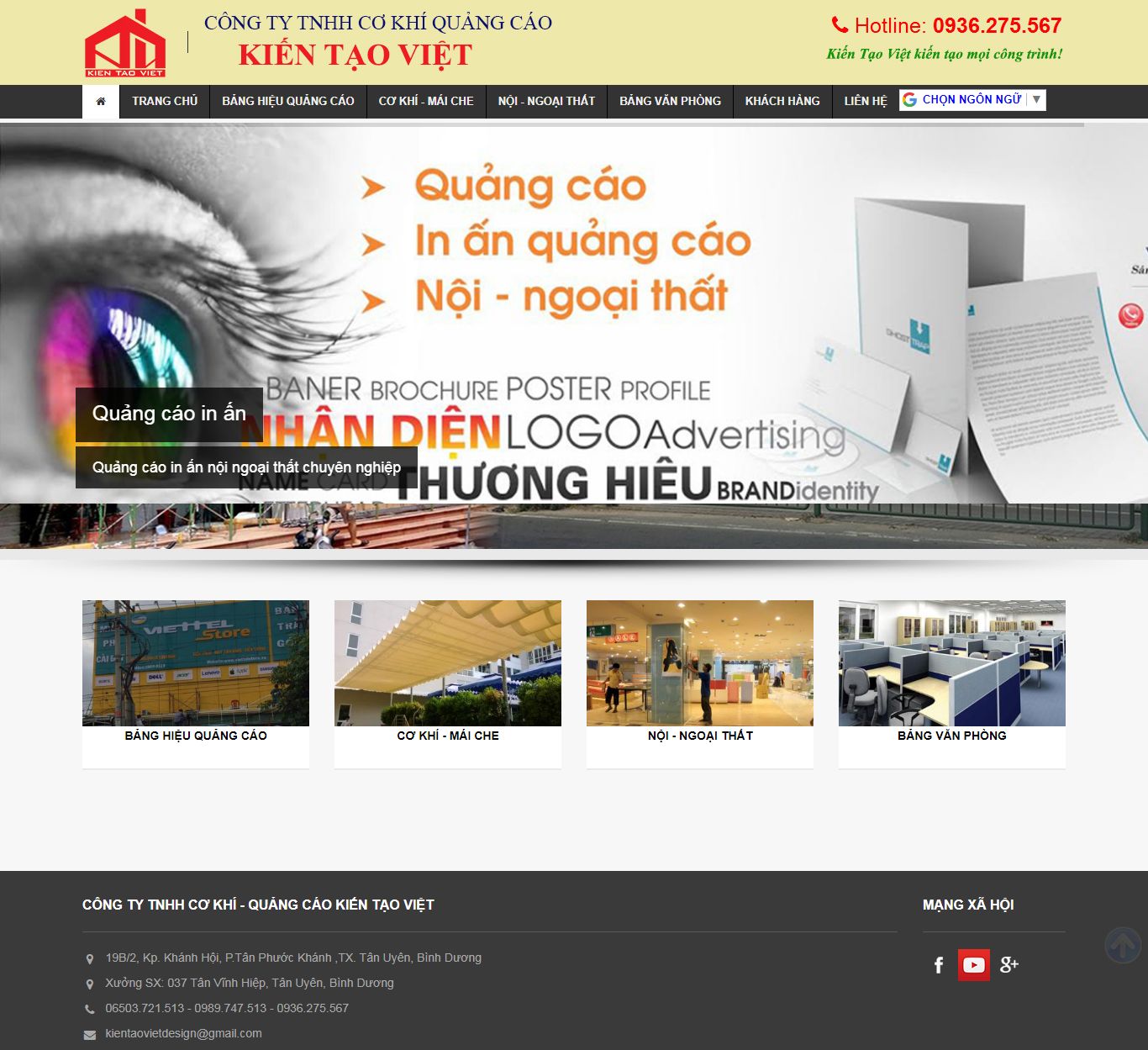 [tvthanoi] Thiết kế Website Web quảng cáo - kientaovietadvcom