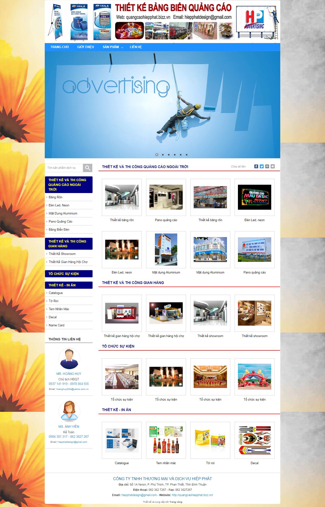 [tvthanoi] Thiết kế Website Web quảng cáo - quangcaohiepphatbizzvn