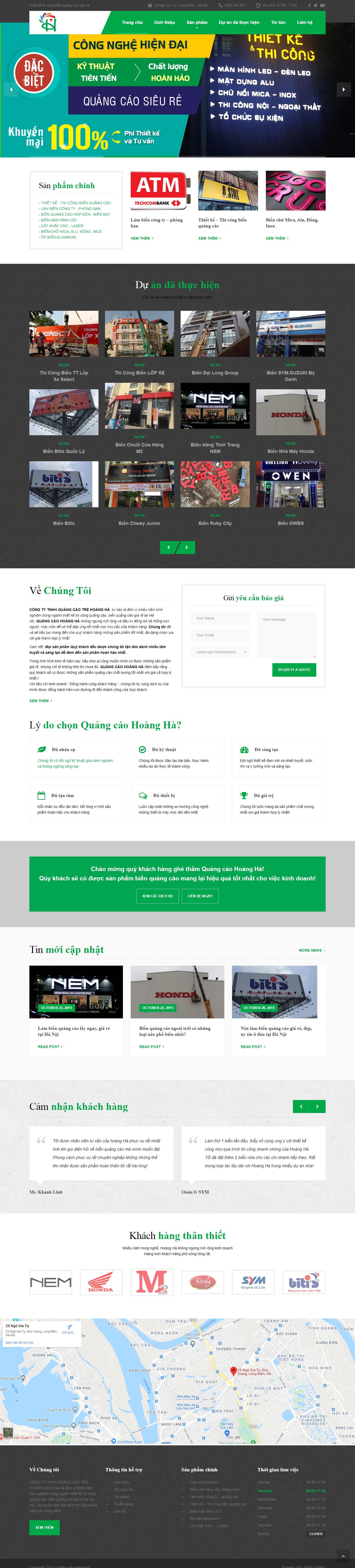 [tvthanoi] Thiết kế Website Web quảng cáo - quangcaohoanghacomvn