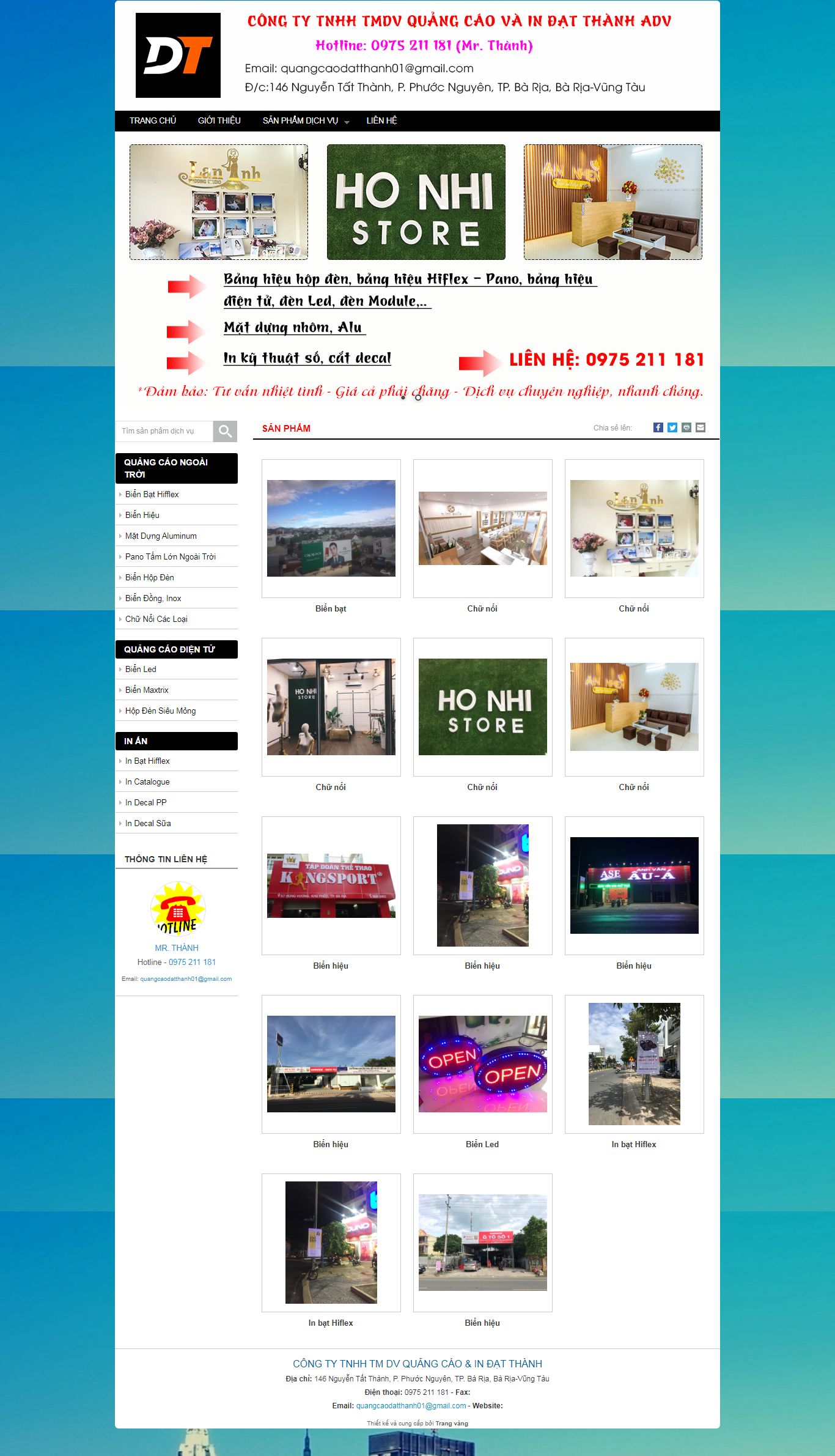 [tvthanoi] Thiết kế Website Web quảng cáo - quangcaobariacom