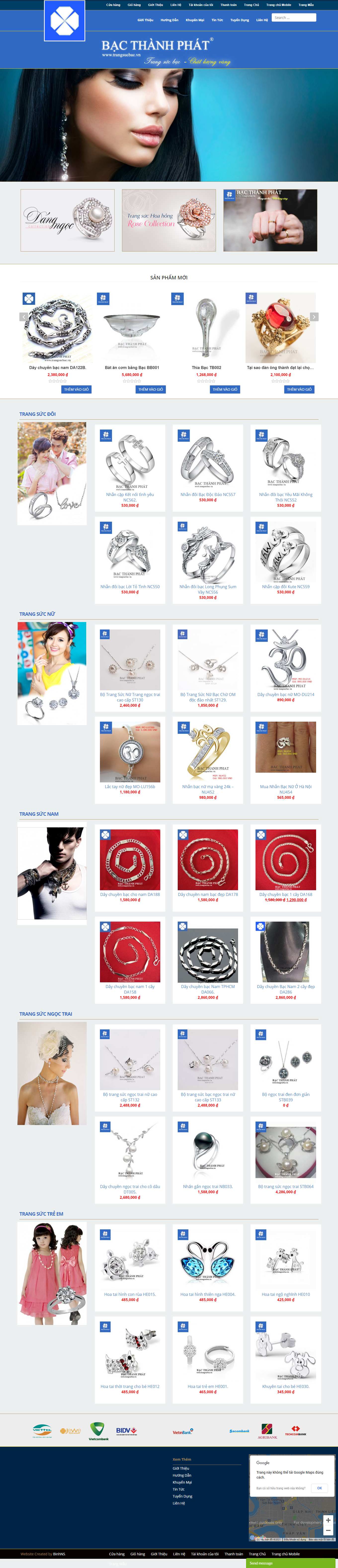[amejewellery] Thiết kế Website web vàng bạc - trangsucbacvn