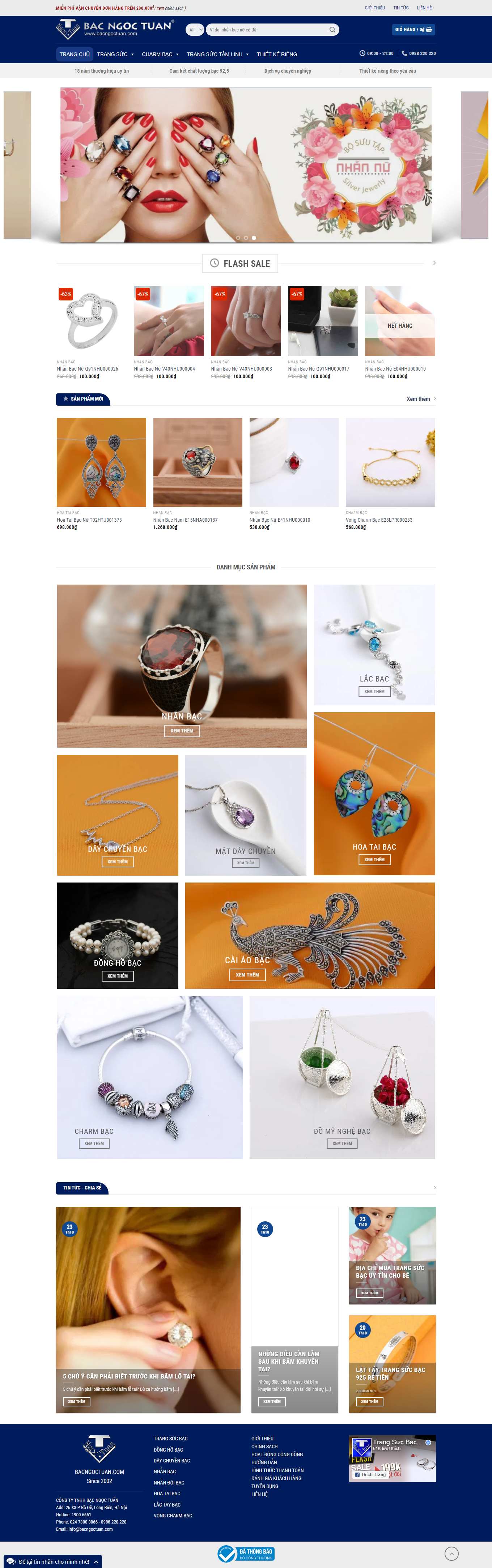 [amejewellery] Thiết kế Website web vàng bạc - bacngoctuancom