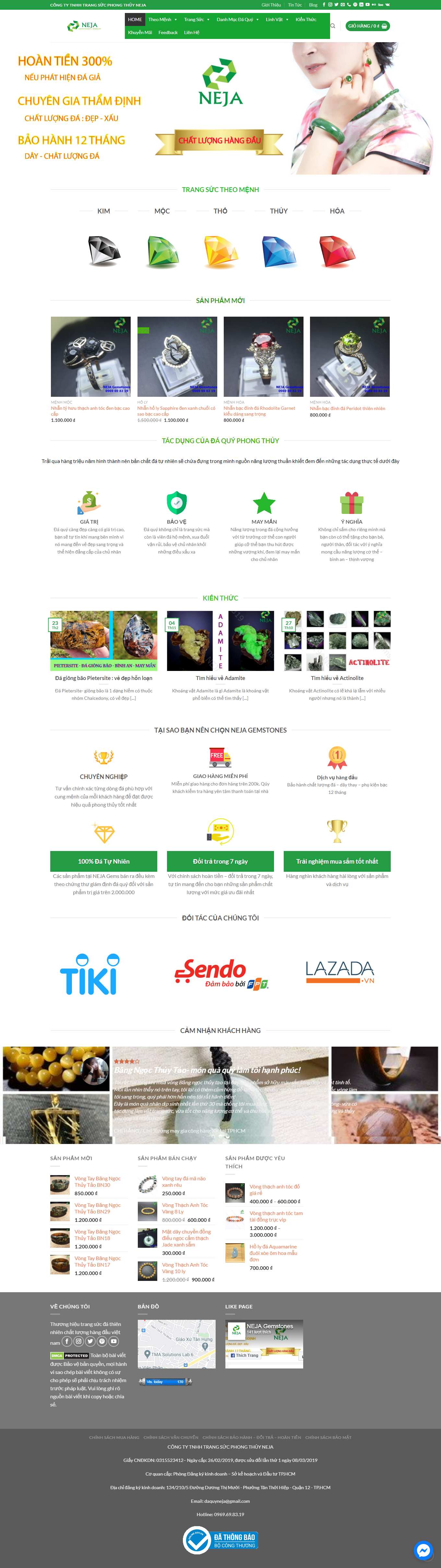 [pranda] Thiết kế Website web trang sức đẹp - daquynejacom