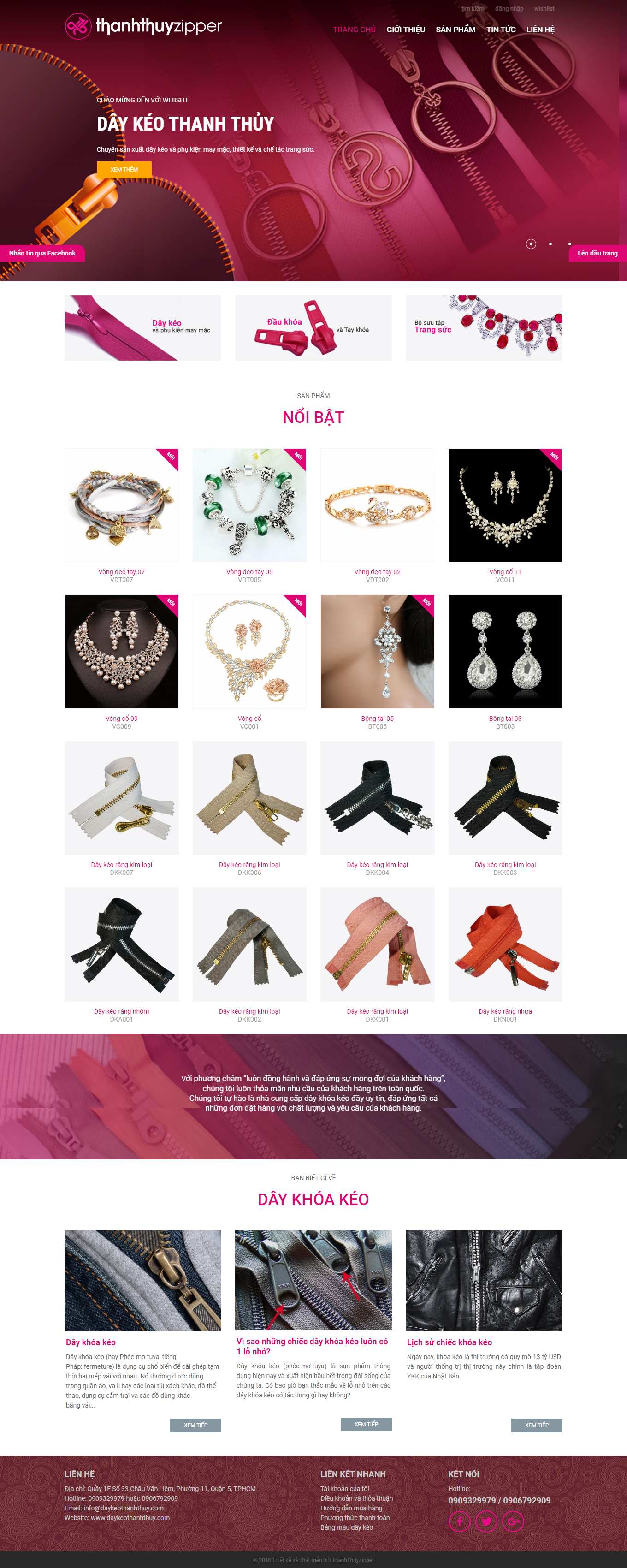 [pranda] Thiết kế Website web trang sức đẹp - wwwdaykeothanhthuycom