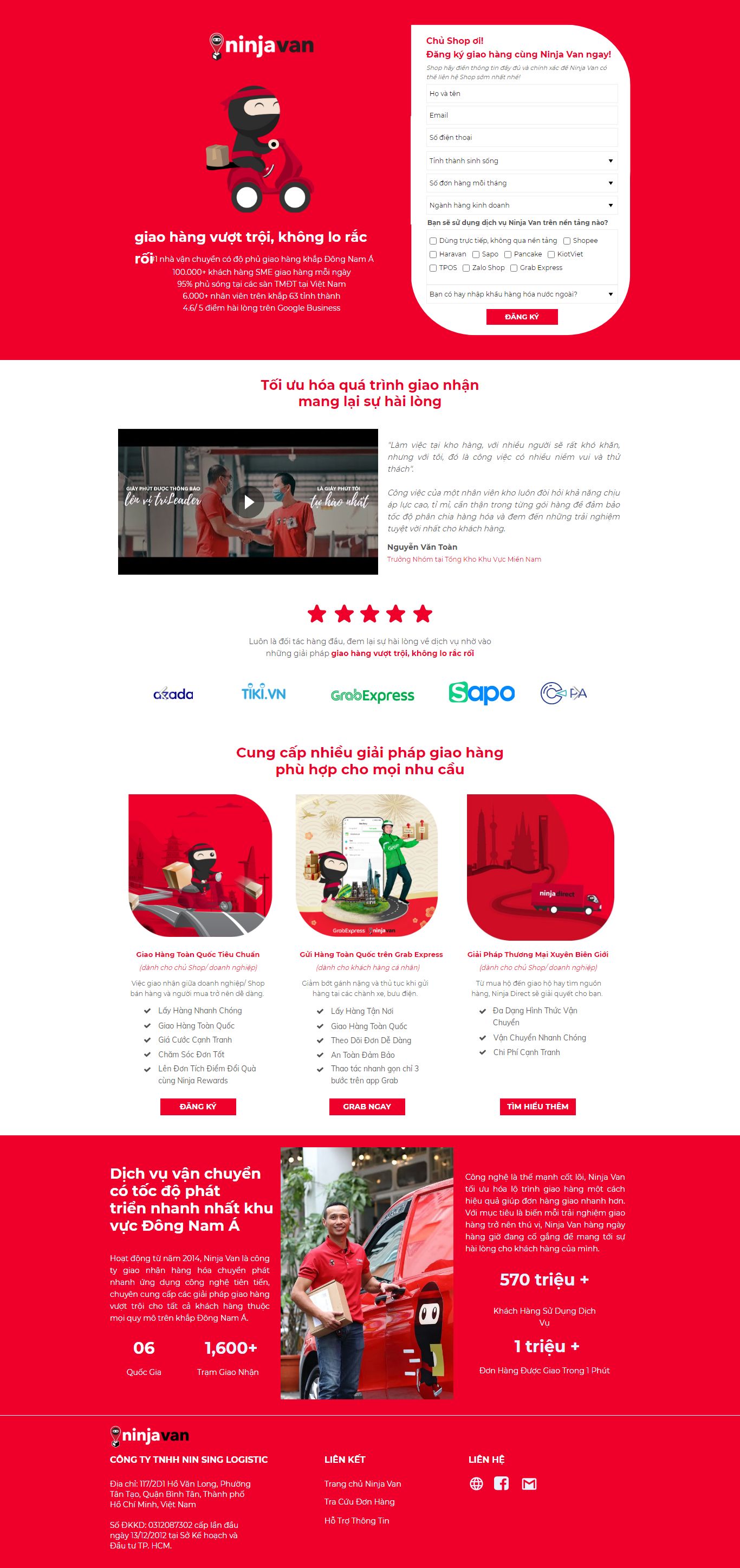 [dichvugiaohang] Thiết kế Website Web giao hàng - wwwgiaohangninjavancom