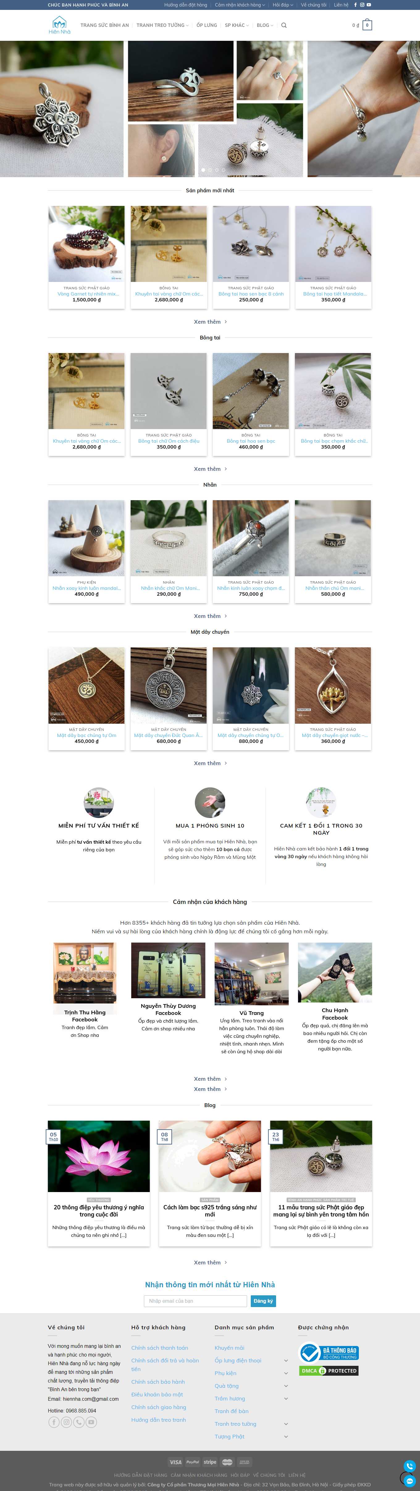 [pranda] Thiết kế Website web trang sức đẹp - hiennhacom