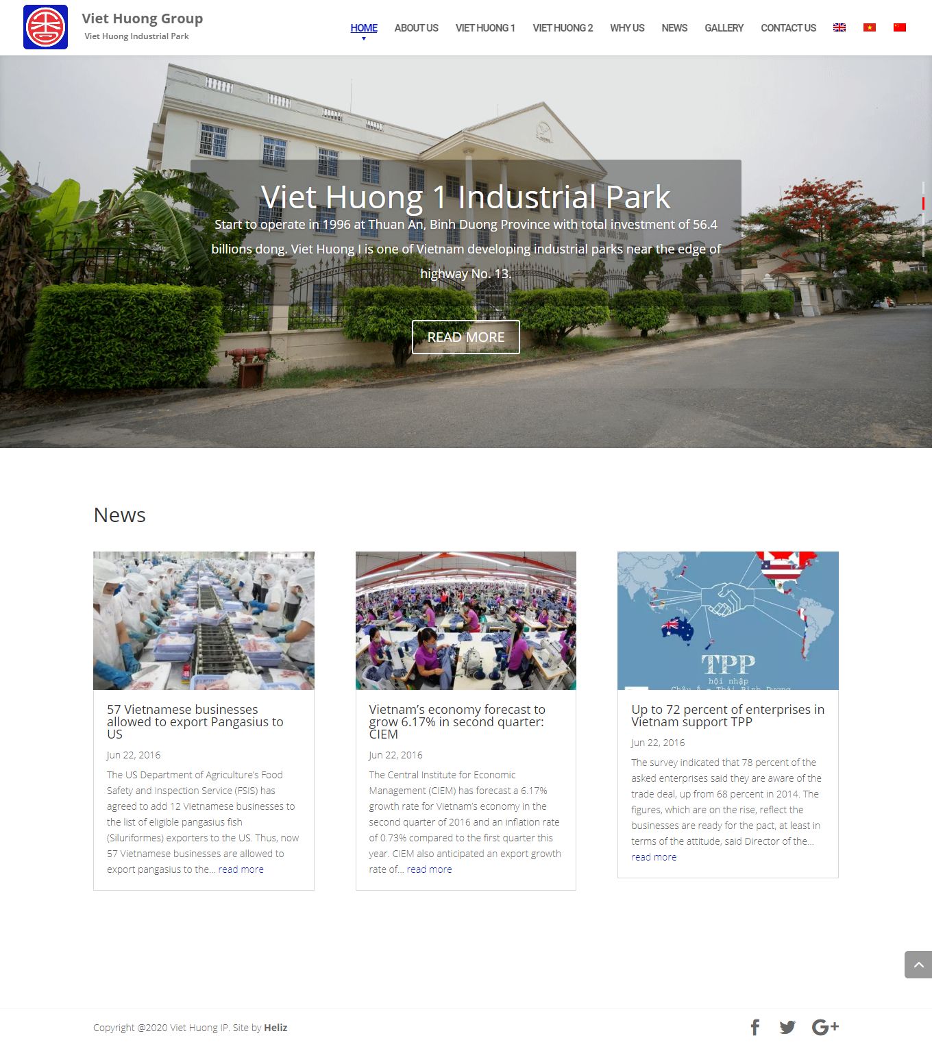 [idico] Thiết kế Website web khu công nghiệp - viethuongipcom