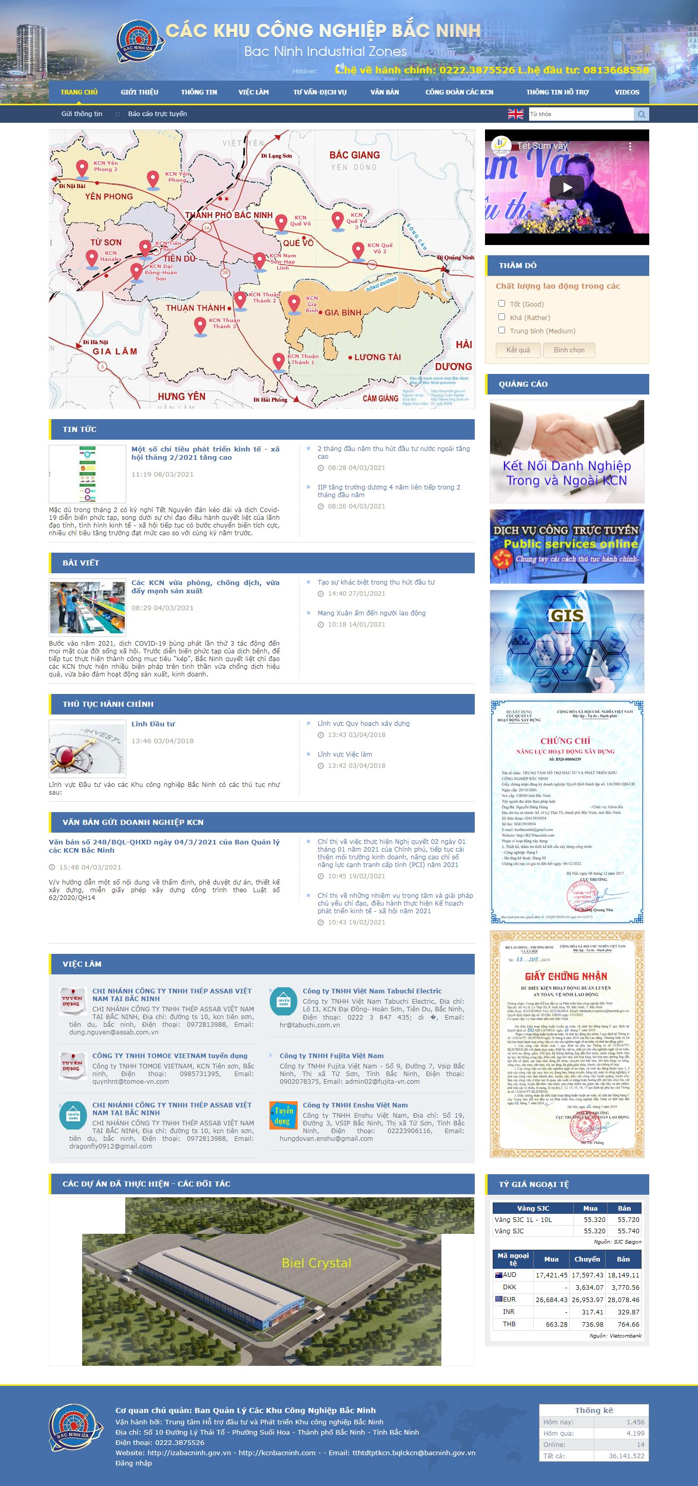 [idico] Thiết kế Website web khu công nghiệp - wwwizabacninhgovvn