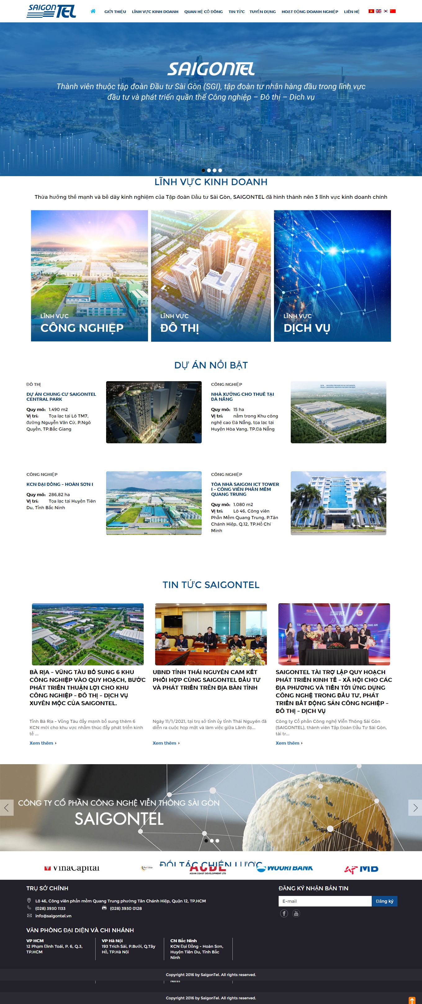 [idico] Thiết kế Website web khu công nghiệp - wwwsaigontelcom