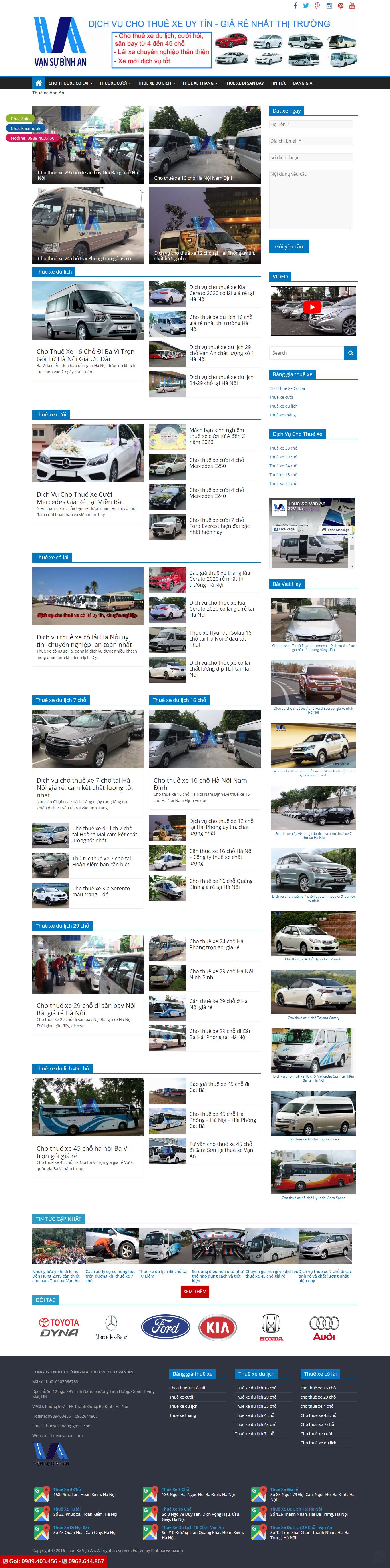 [wildlotustravel] Thiết kế Website Web du lịch - thuexevanancom