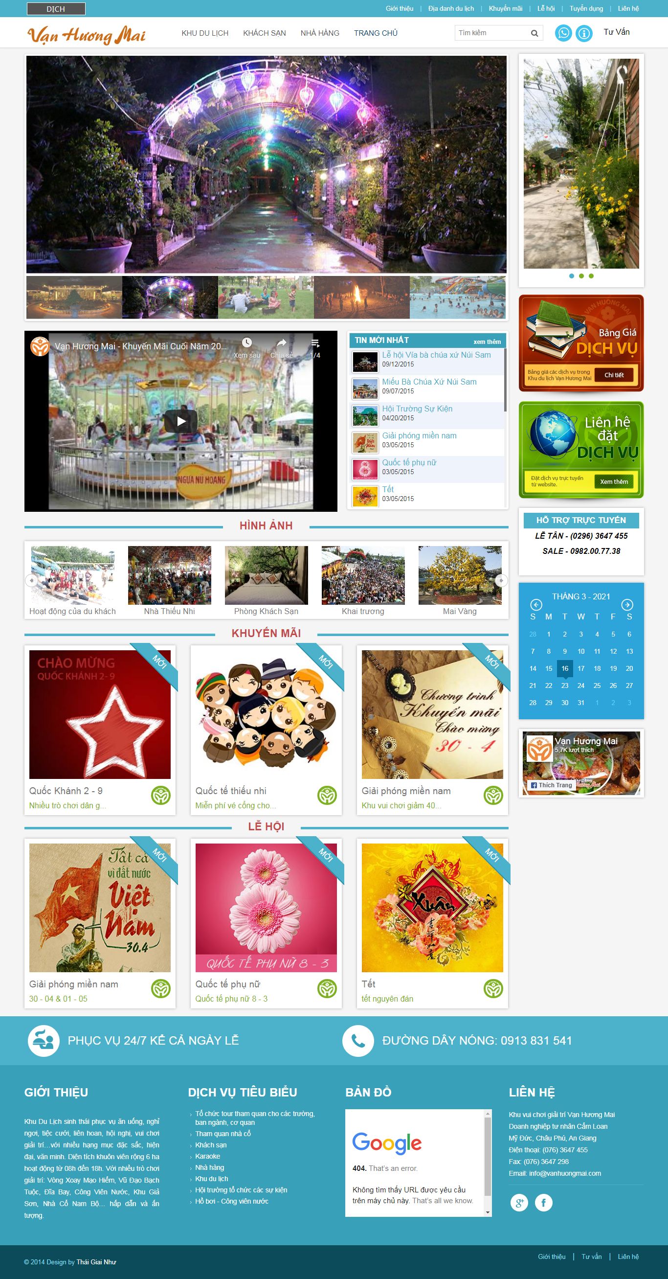 Thiết kế Website Web khách sạn - wwwvanhuongmaicom