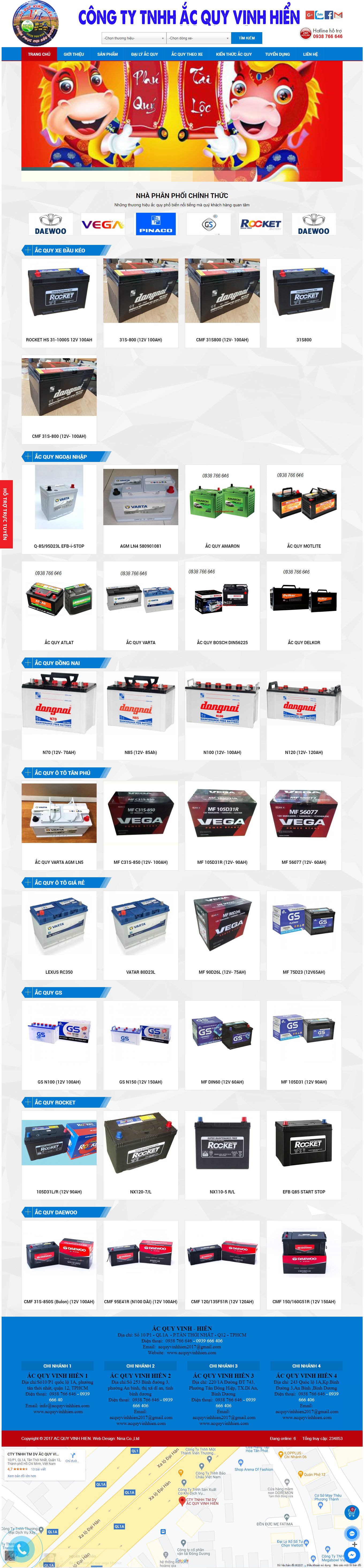 [acquybachlong] Thiết kế Website web ắc quy - acquyvinhhiencom