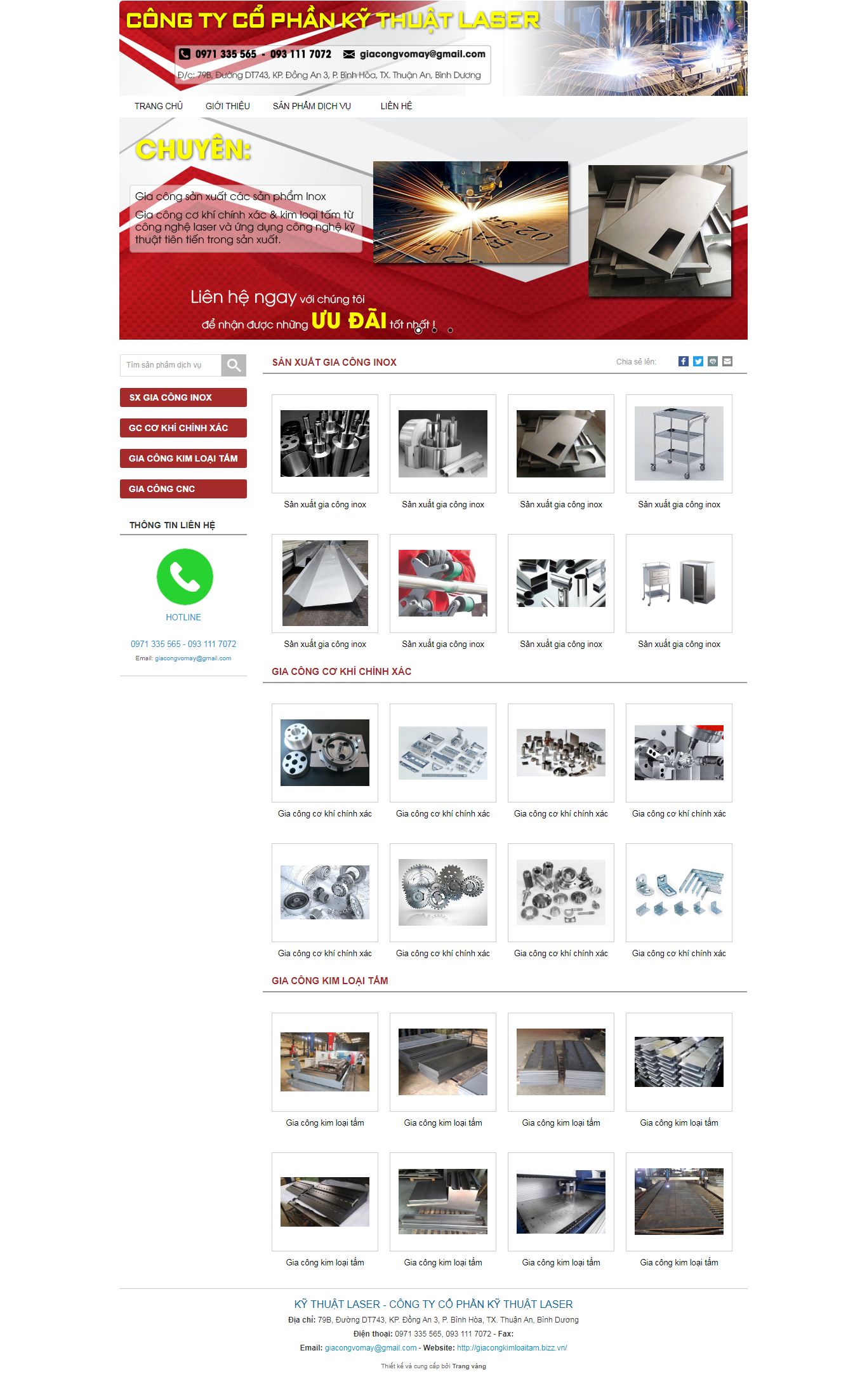 [osatavn] Thiết kế Website Web inox - giacongkimloaitambizzvn