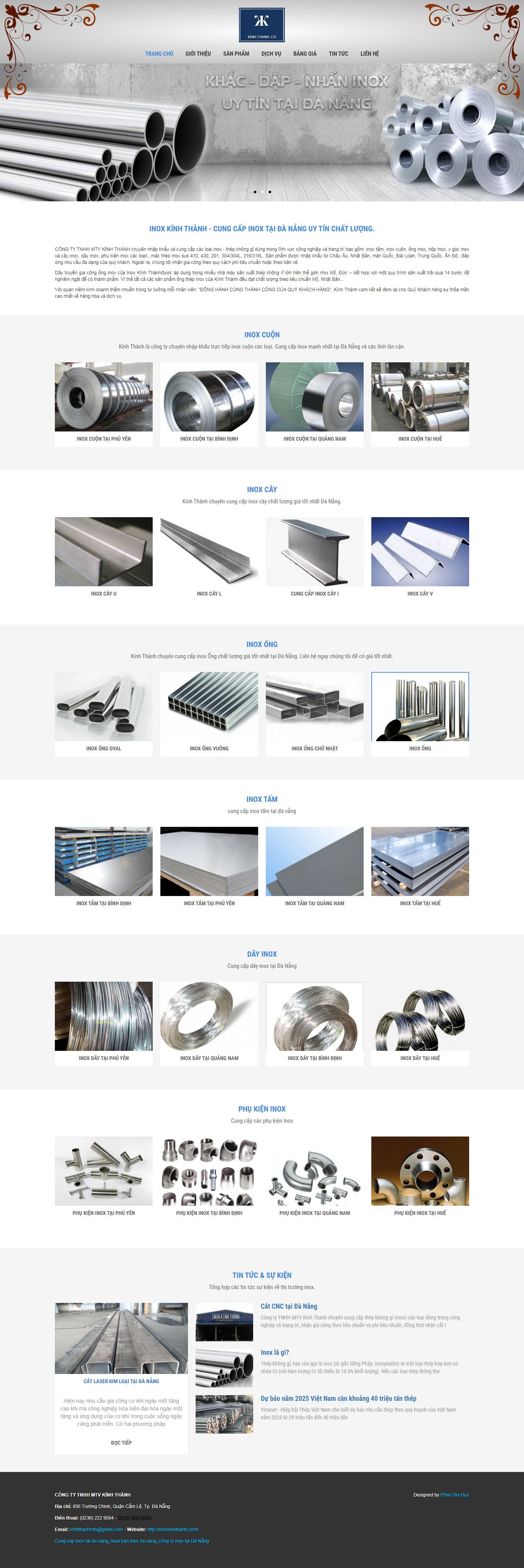 [osatavn] Thiết kế Website Web inox - inoxkinhthanhcom