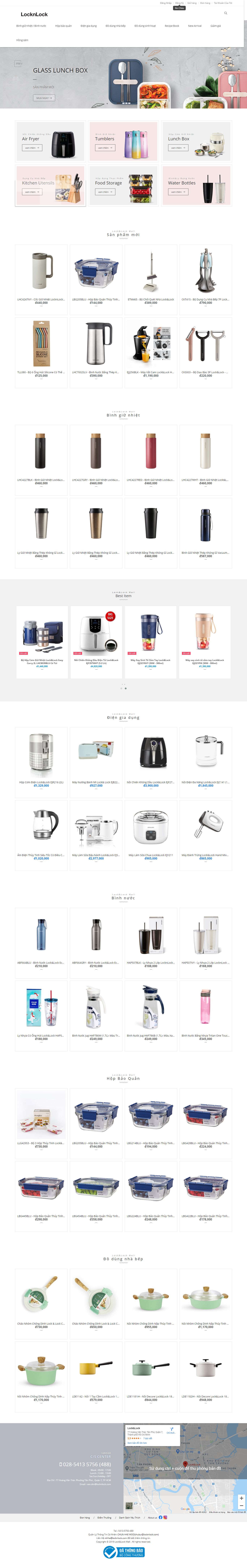 [daidongtien] Thiết kế Website Web đồ gia dụng - locknlockvn