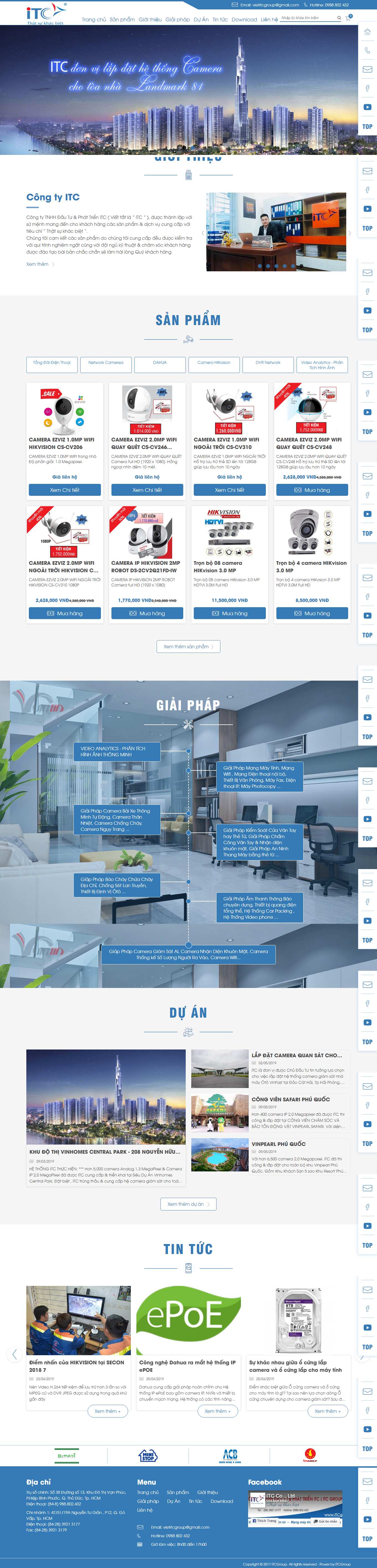 [ngoinhaantoan] Thiết kế Website web hệ thống an ninh - itcgroupvn